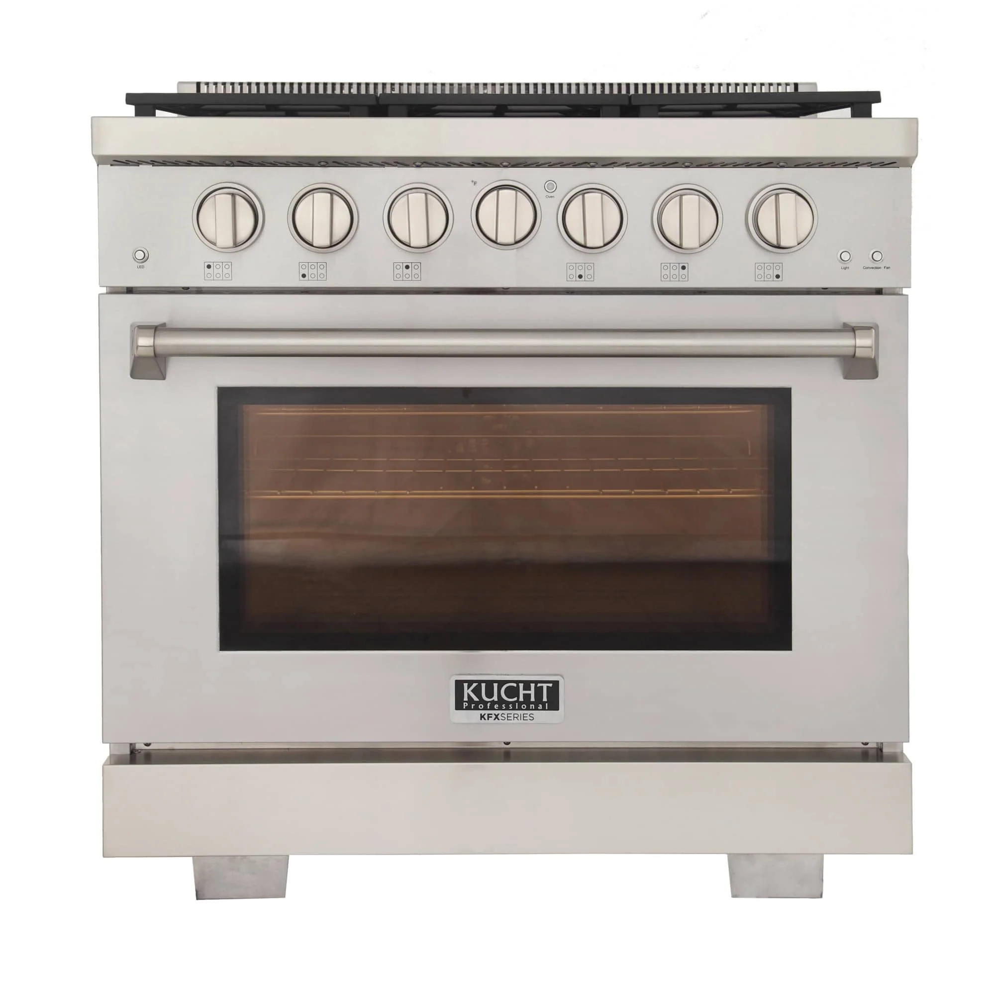 Kucht 36-Inch Propane Gas Range with 5.2 cu ft. Oven (KFX360/LP-S) - Image 2