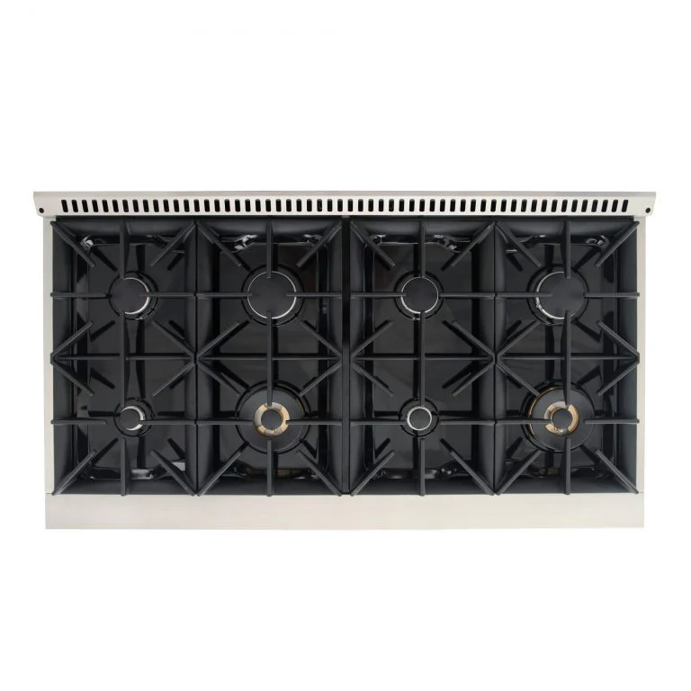 Kucht 48-Inch 6.7 Cu. Ft. Natural Gas Range with Sealed Burners and Convection in Little Blue (KNG481-LE) - Image 4