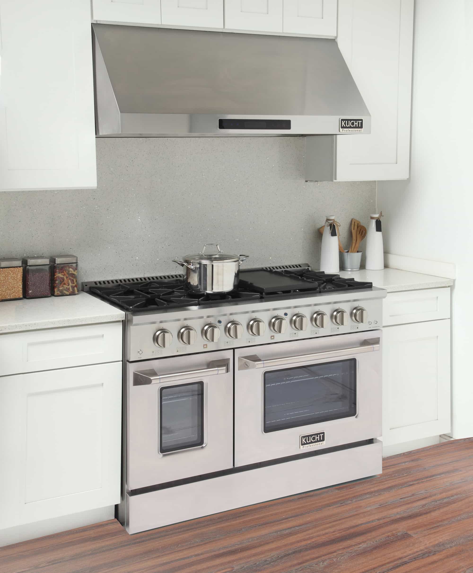 Kucht 48-Inch Pro-Style Dual Fuel Range with Propane Gas in Stainless Steel (KDF482/LP-S) - Image 3