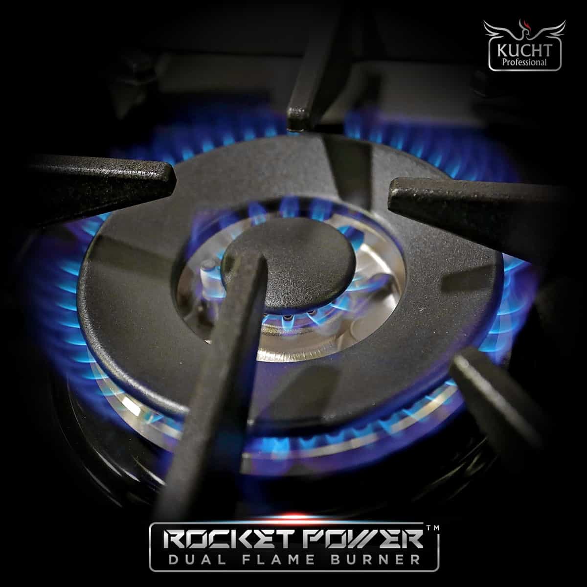 Kucht 48-Inch Pro-Style Dual Fuel Range with Propane Gas in Stainless Steel with Black Oven Door (KDF482/LP-K) - Image 14