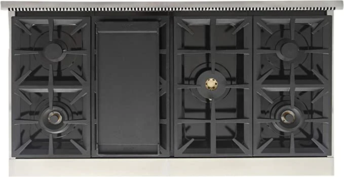Kucht 48-Inch Propane Gas Range in Stainless Steel with Blue Knob (KFX480/LP-B) - Image 6
