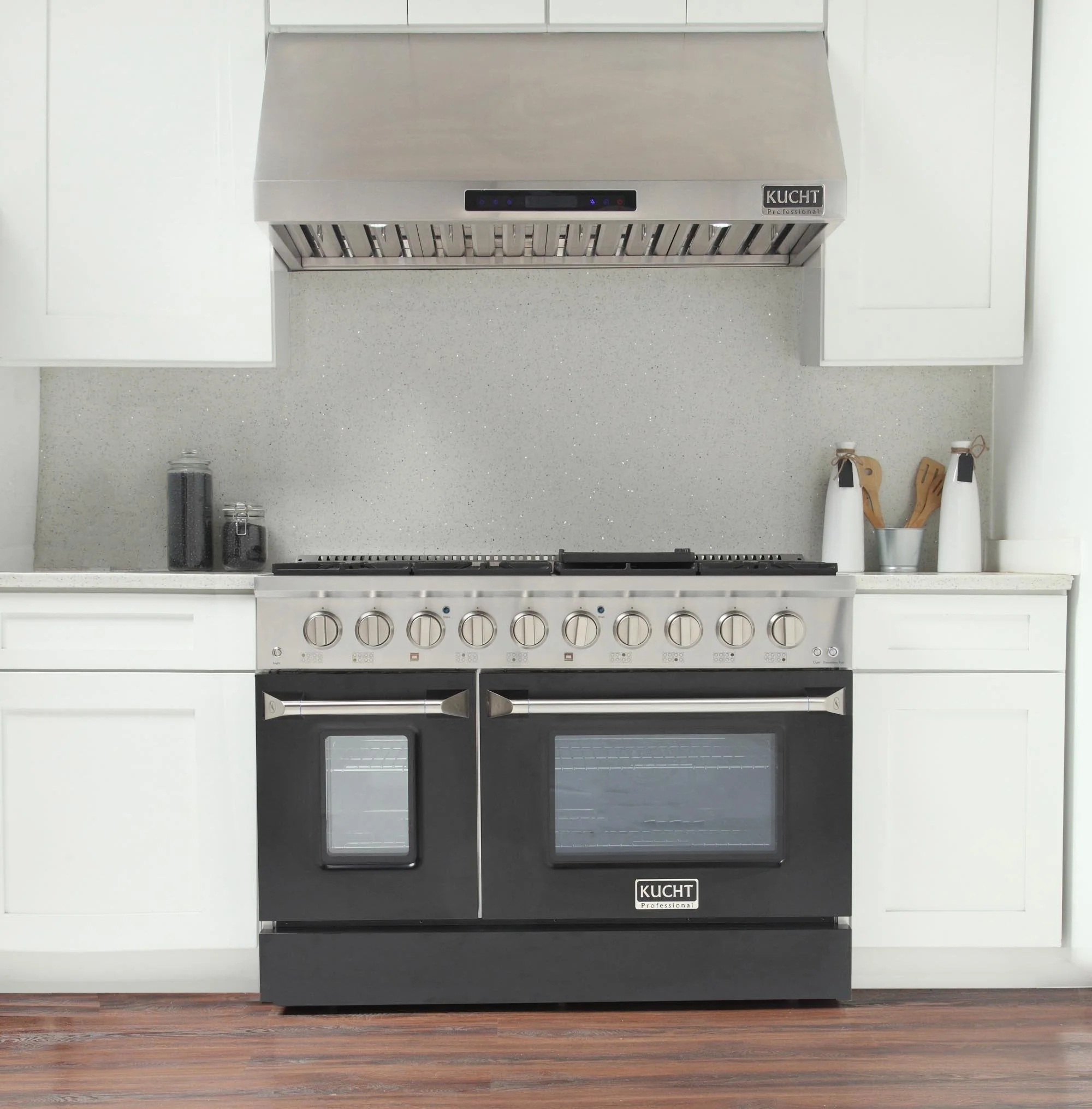 Kucht 48-Inch Propane Gas Range with 6.7 Cu. Ft. Oven & Grill/Griddle in Black (KNG481/LP-K) - Image 2