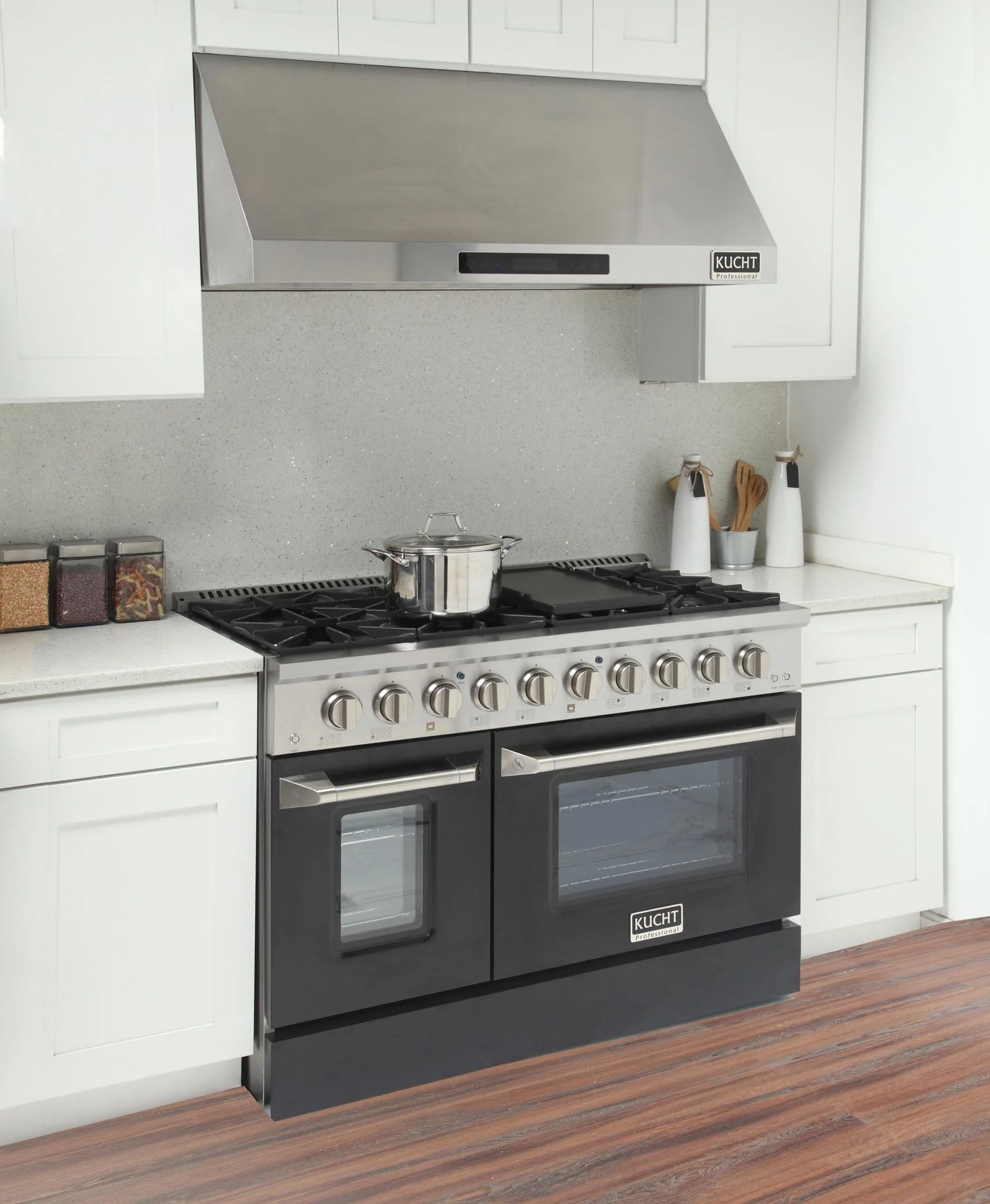 Kucht 48-Inch Propane Gas Range with 6.7 Cu. Ft. Oven & Grill/Griddle in Black (KNG481/LP-K) - Image 3
