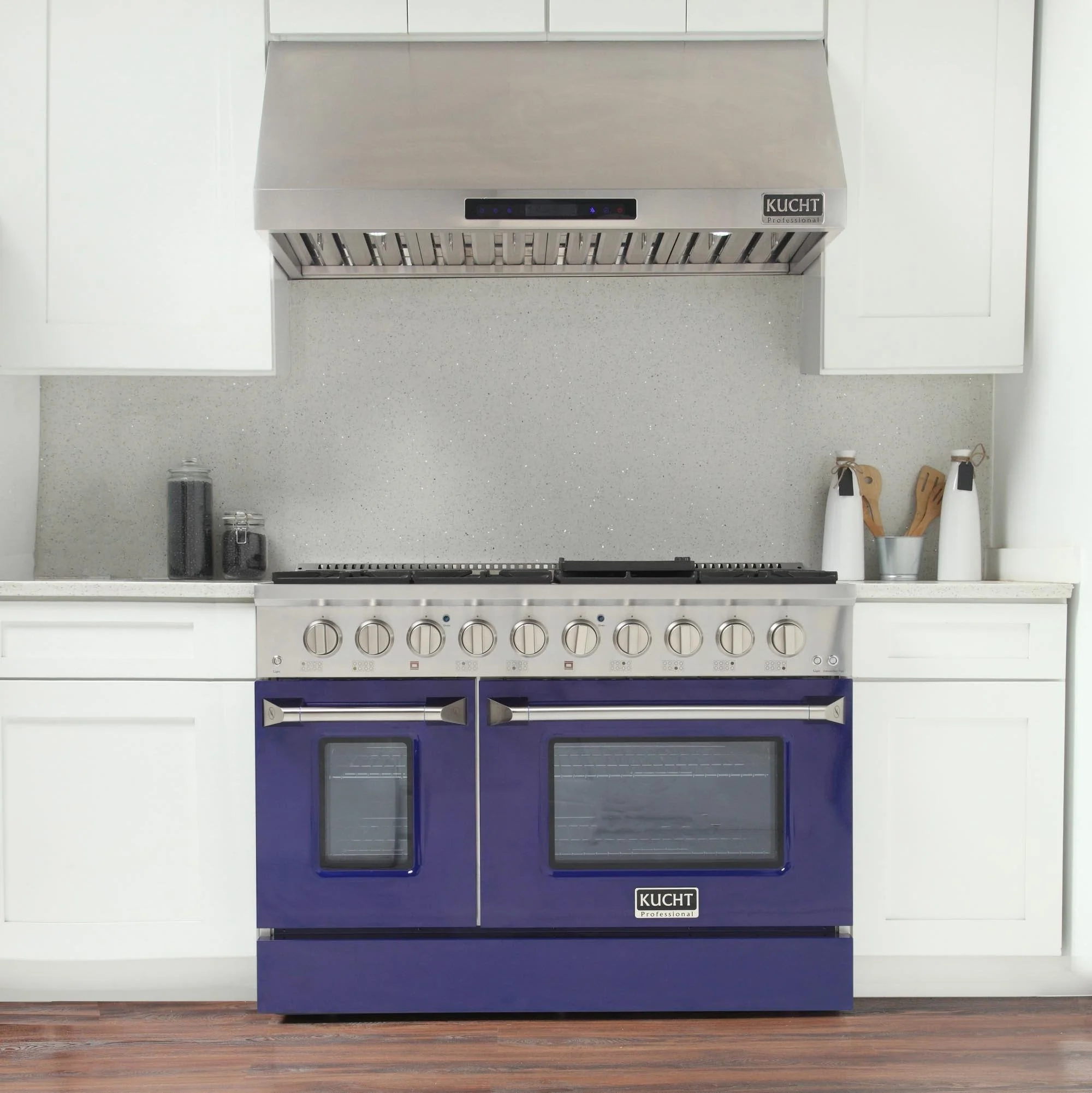 Kucht 48-Inch Propane Gas Range with 6.7 Cu. Ft. Oven & Grill/Griddle in Blue (KNG481/LP-B) - Image 2