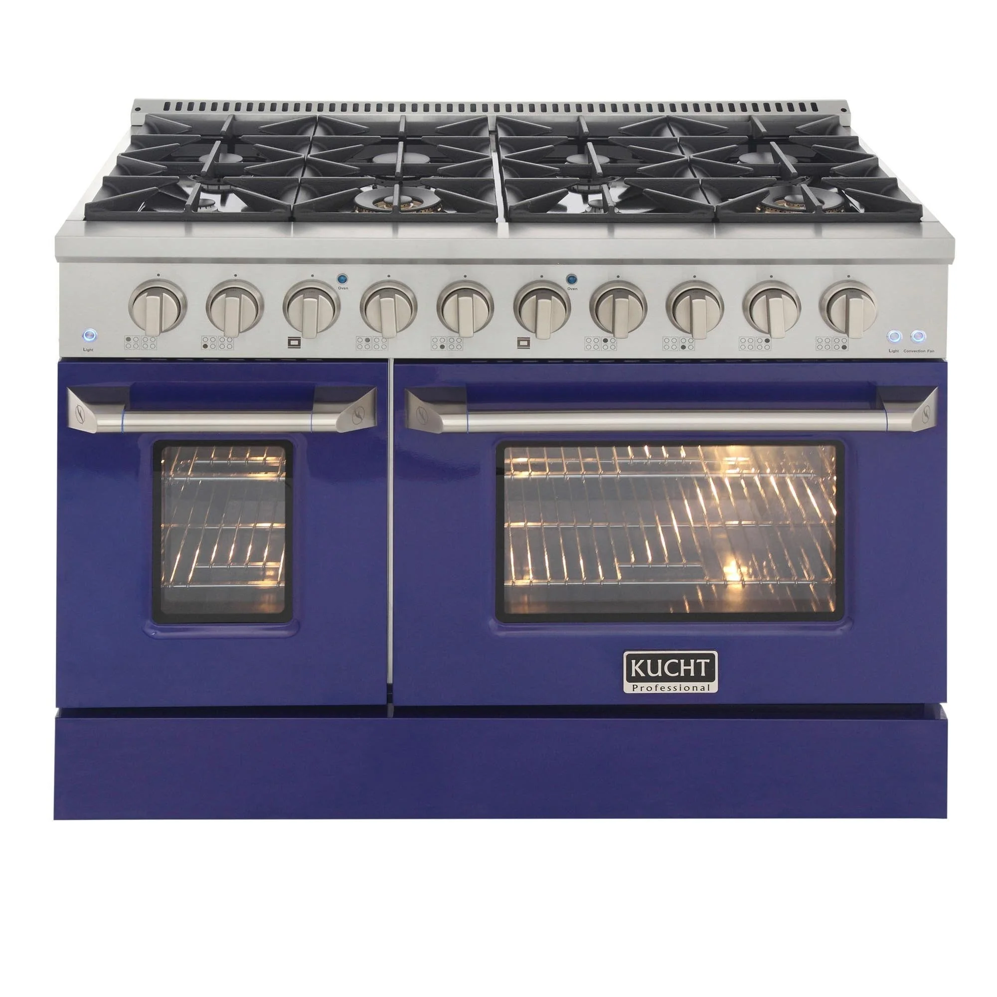 Kucht 48-Inch Propane Gas Range with 6.7 Cu. Ft. Oven & Grill/Griddle in Blue (KNG481/LP-B) - Image 4