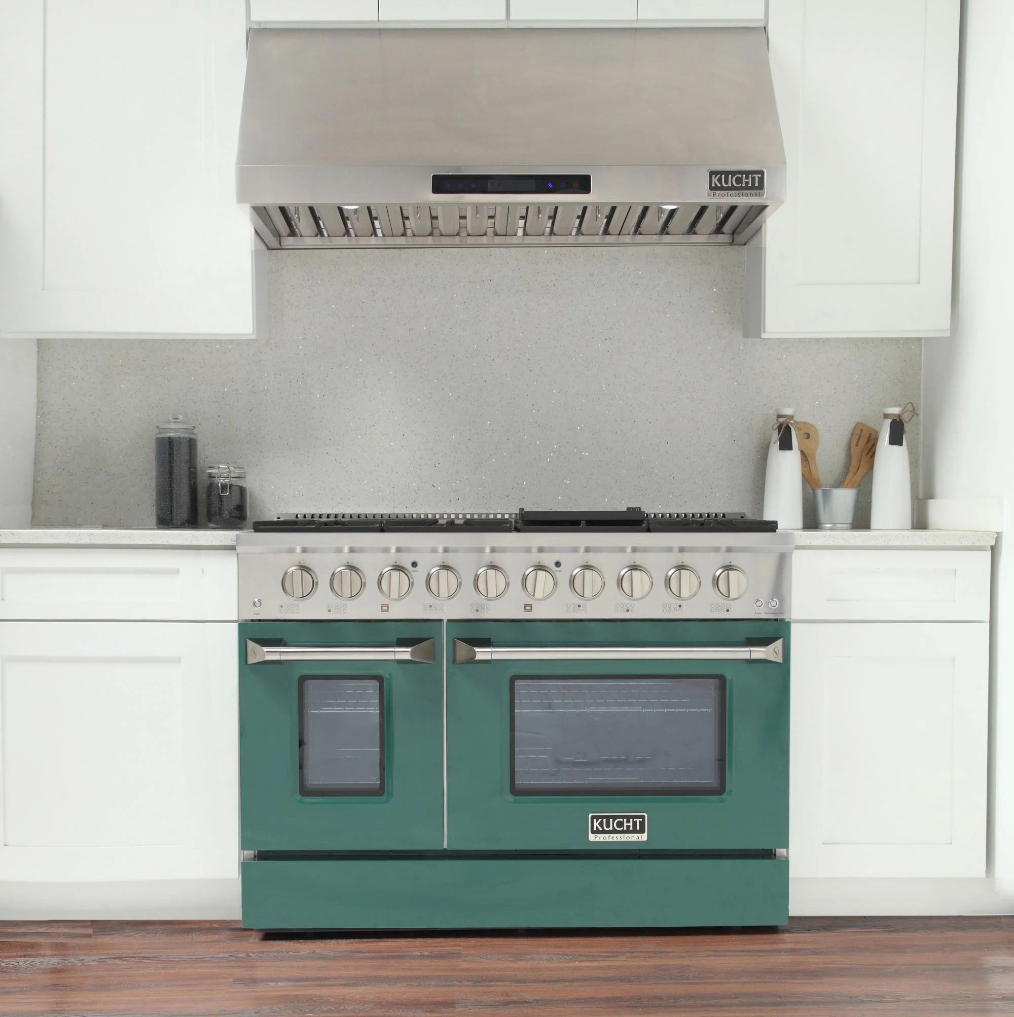 Kucht 48-Inch Propane Gas Range with 6.7 Cu. Ft. Oven & Grill/Griddle in Green (KNG481/LP-G) - Image 2