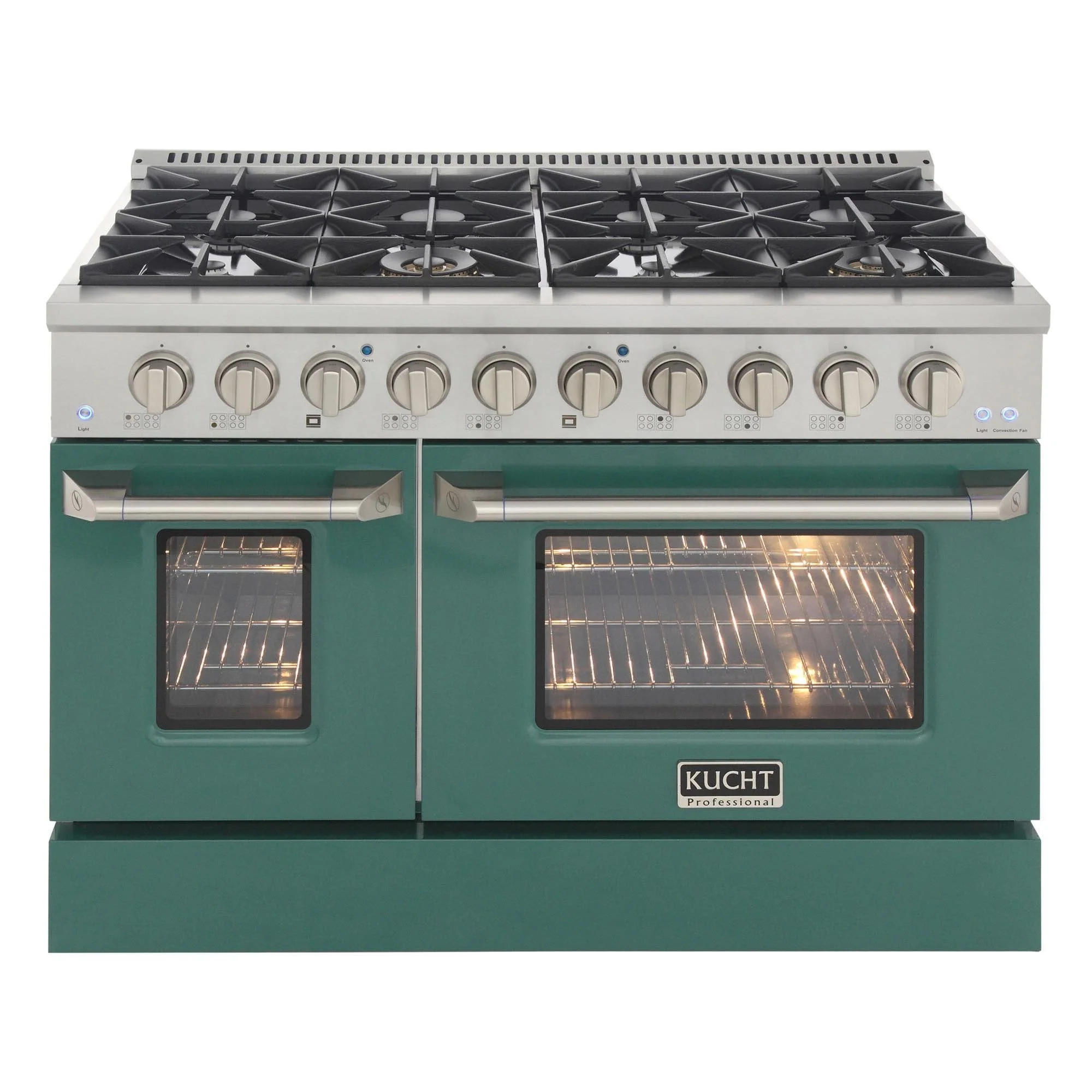 Kucht 48-Inch Propane Gas Range with 6.7 Cu. Ft. Oven & Grill/Griddle in Green (KNG481/LP-G) - Image 4