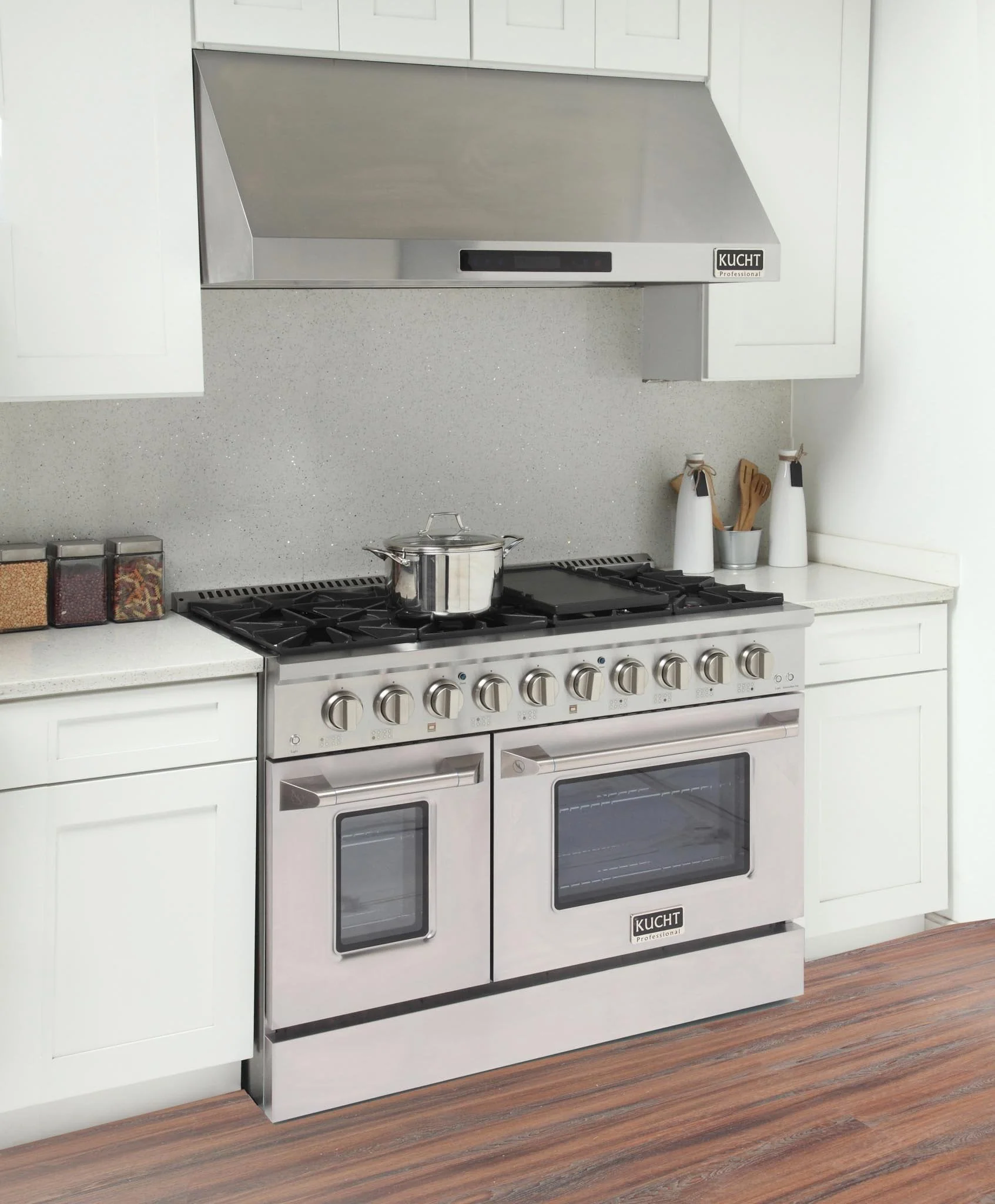 Kucht 48-Inch Propane Gas Range with 6.7 Cu. Ft. Oven & Grill/Griddle in Stainless Steel (KNG481/LP-S) - Image 3