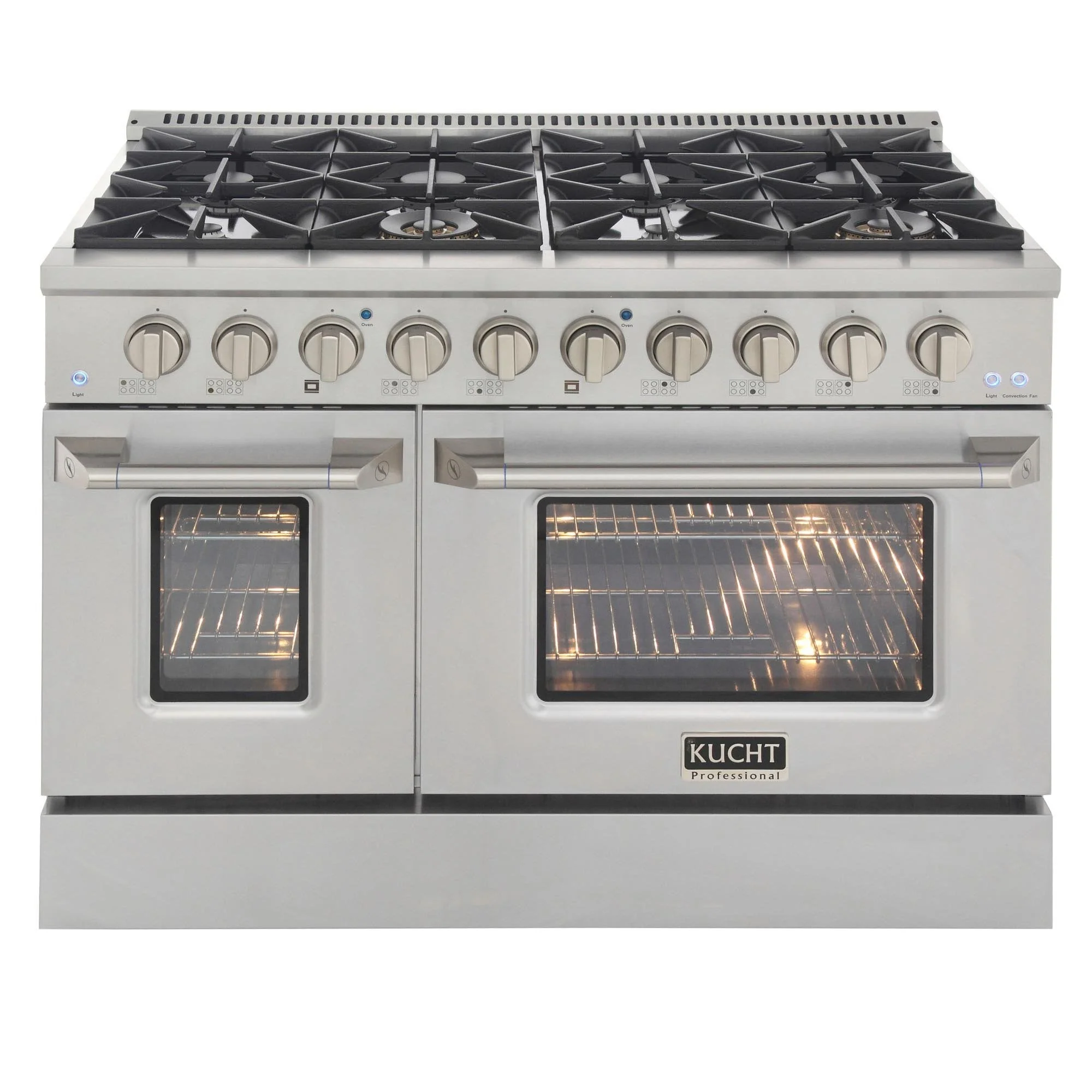 Kucht 48-Inch Propane Gas Range with 6.7 Cu. Ft. Oven & Grill/Griddle in Stainless Steel (KNG481/LP-S) - Image 4