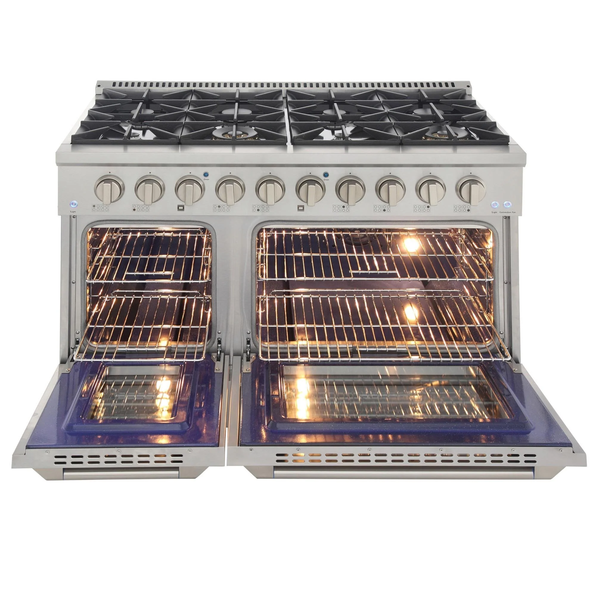 Kucht 48-Inch Propane Gas Range with 6.7 Cu. Ft. Oven & Grill/Griddle in Stainless Steel (KNG481/LP-S) - Image 5