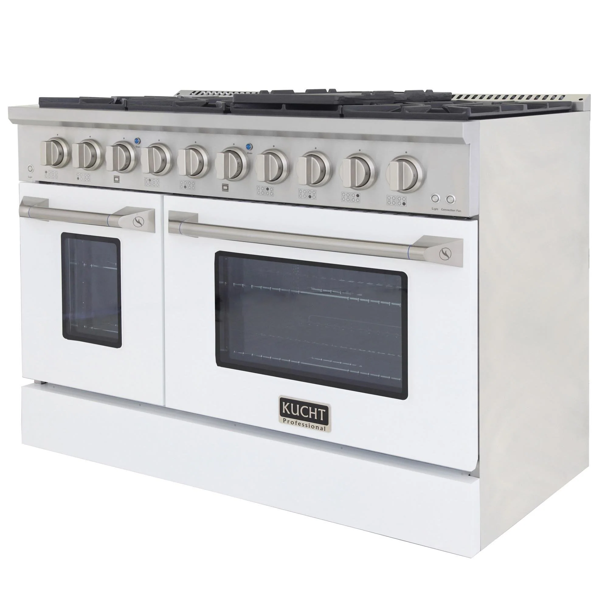 Kucht 48-Inch Propane Gas Range with 6.7 Cu. Ft. Oven & Grill/Griddle in White (KNG481/LP-W) - Image 4