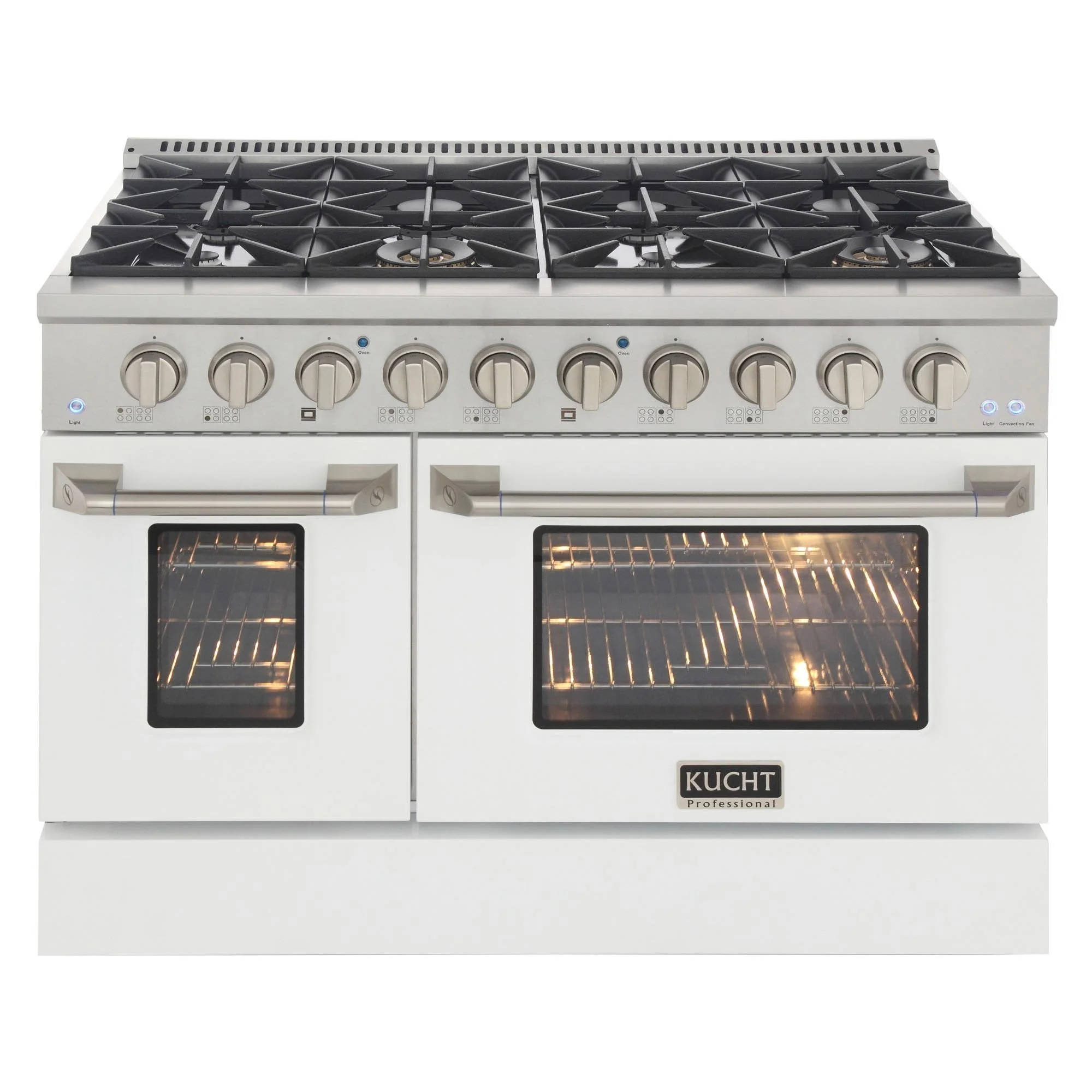 Kucht 48-Inch Propane Gas Range with 6.7 Cu. Ft. Oven & Grill/Griddle in White (KNG481/LP-W) - Image 5