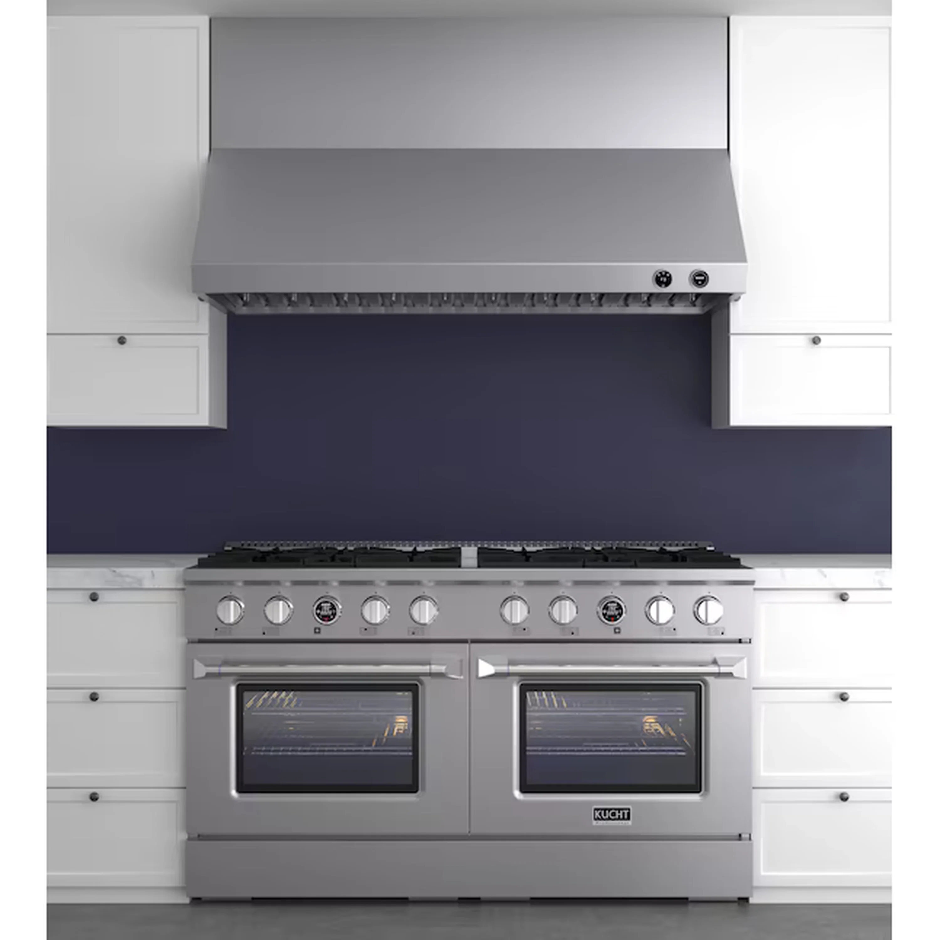 Kucht 60-Inch 1200 CFM Ducted Under Cabinet Range Hood in Stainless Steel (KRH600-SS) - Image 2
