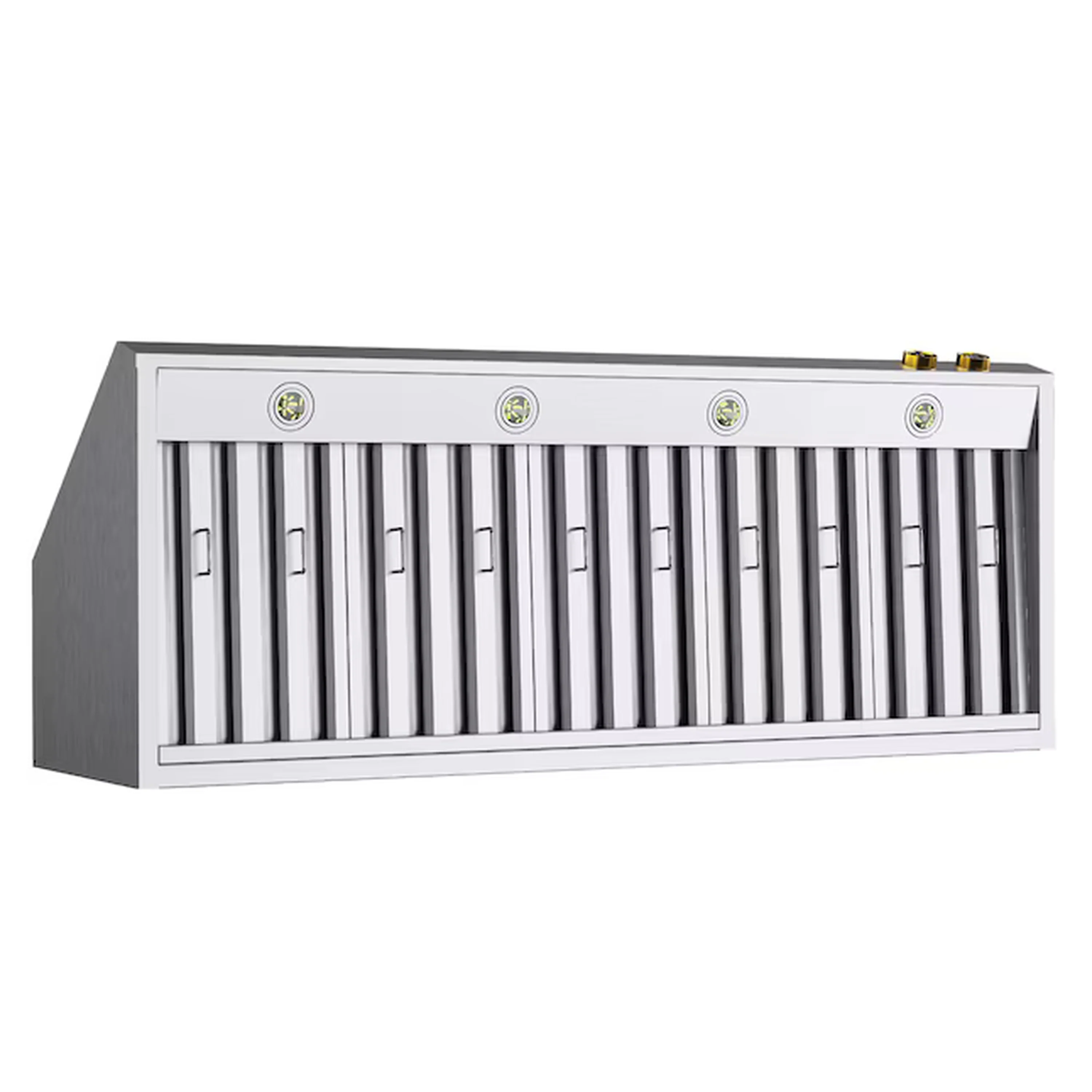 Kucht 60-Inch 1200 CFM Ducted Under Cabinet Range Hood in Stainless Steel with Gold Accents (KRH600-GL) - Image 2