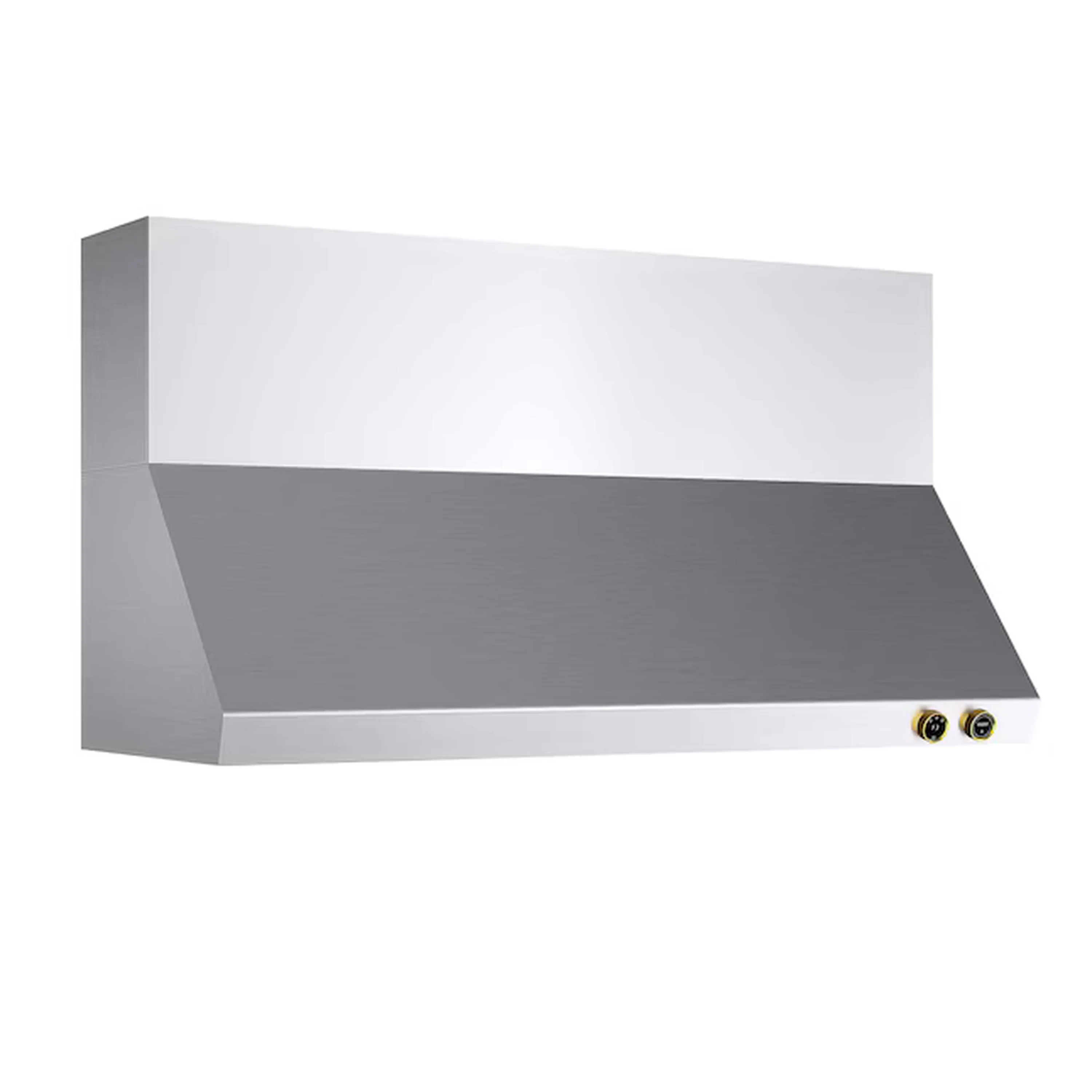 Kucht 60-Inch 1200 CFM Ducted Wall Mount Range Hood in Stainless Steel with Gold Accents (KRH600-GL-C) - Image 2
