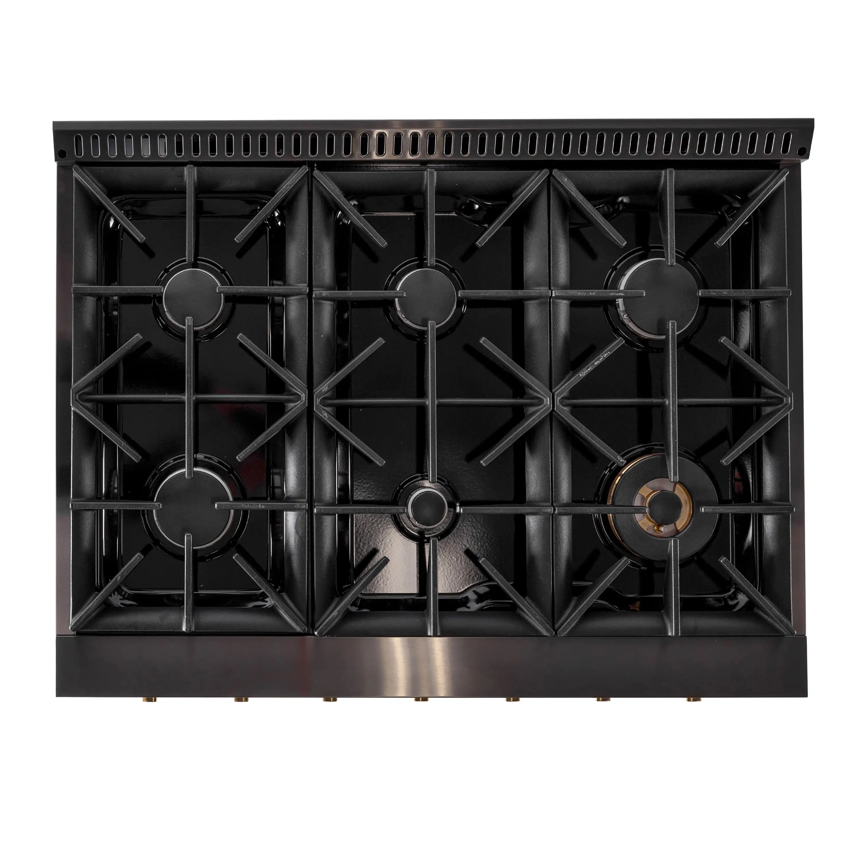 KUCHT Gemstone Professional 36-Inch 5.2 Cu. Ft. Dual Fuel Range for Propane Gas with Sealed Burners and Convection Oven in Titanium Stainless Steel (KED364/LP) - Image 9