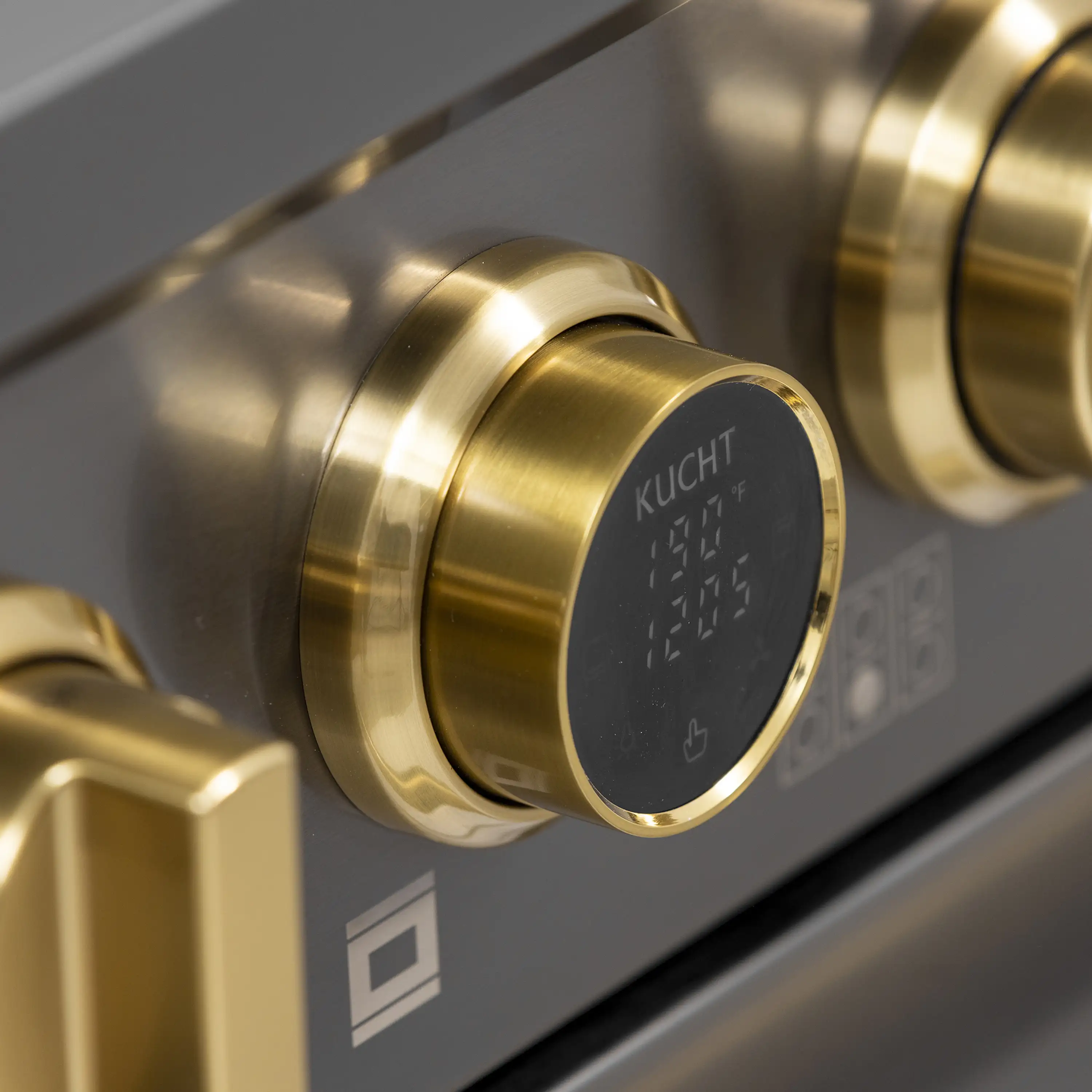 Kucht Horus 36-Inch Dual Fuel Range in Propane Gas with  5.2 cu. ft. Electric Oven & 6 Gas Burners in Dark Titanium Stainless Steel with Digital Thermostat (KXD36/LP) - Image 13