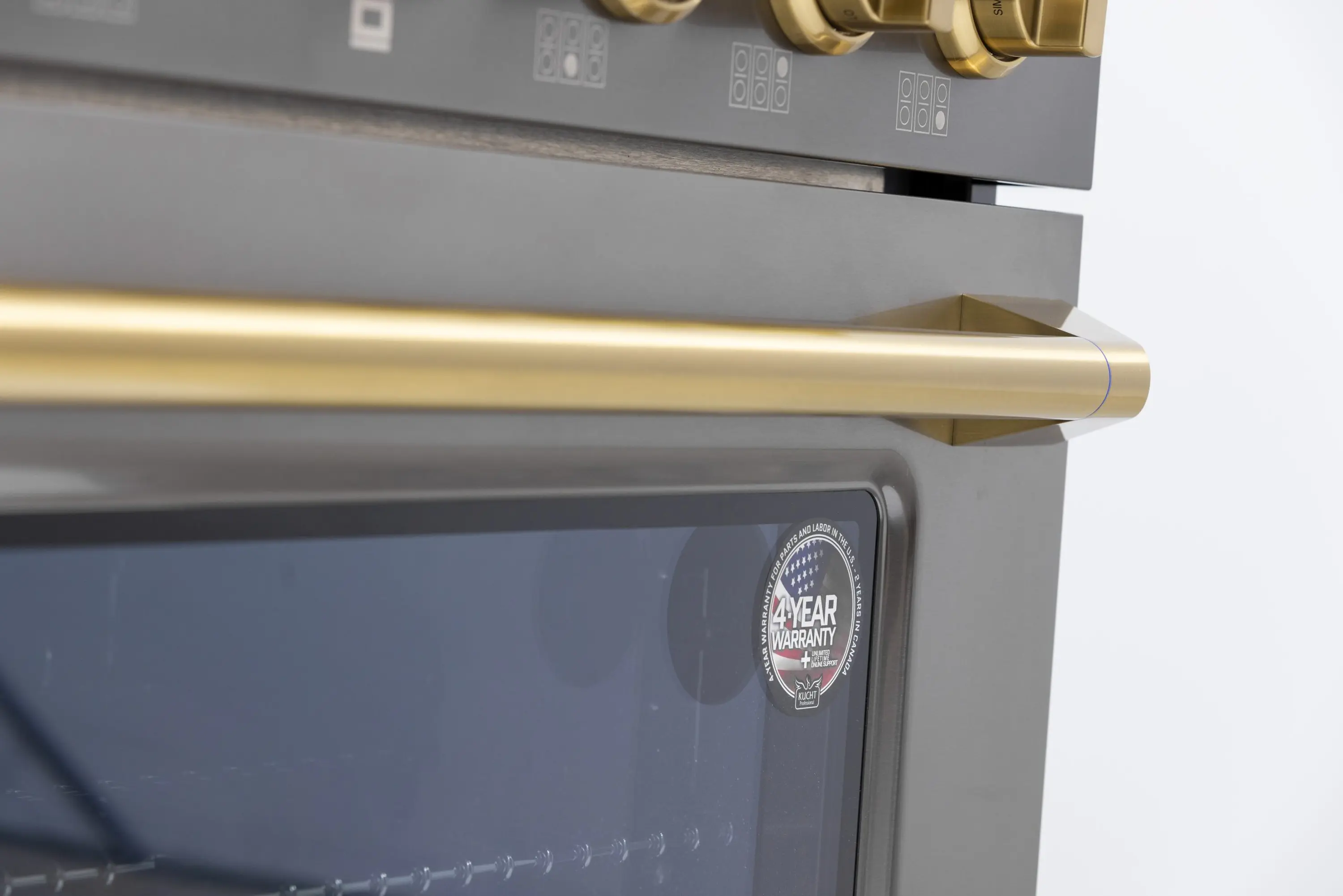 Kucht Horus 36-Inch Dual Fuel Range in Propane Gas with  5.2 cu. ft. Electric Oven & 6 Gas Burners in Dark Titanium Stainless Steel with Digital Thermostat (KXD36/LP) - Image 14