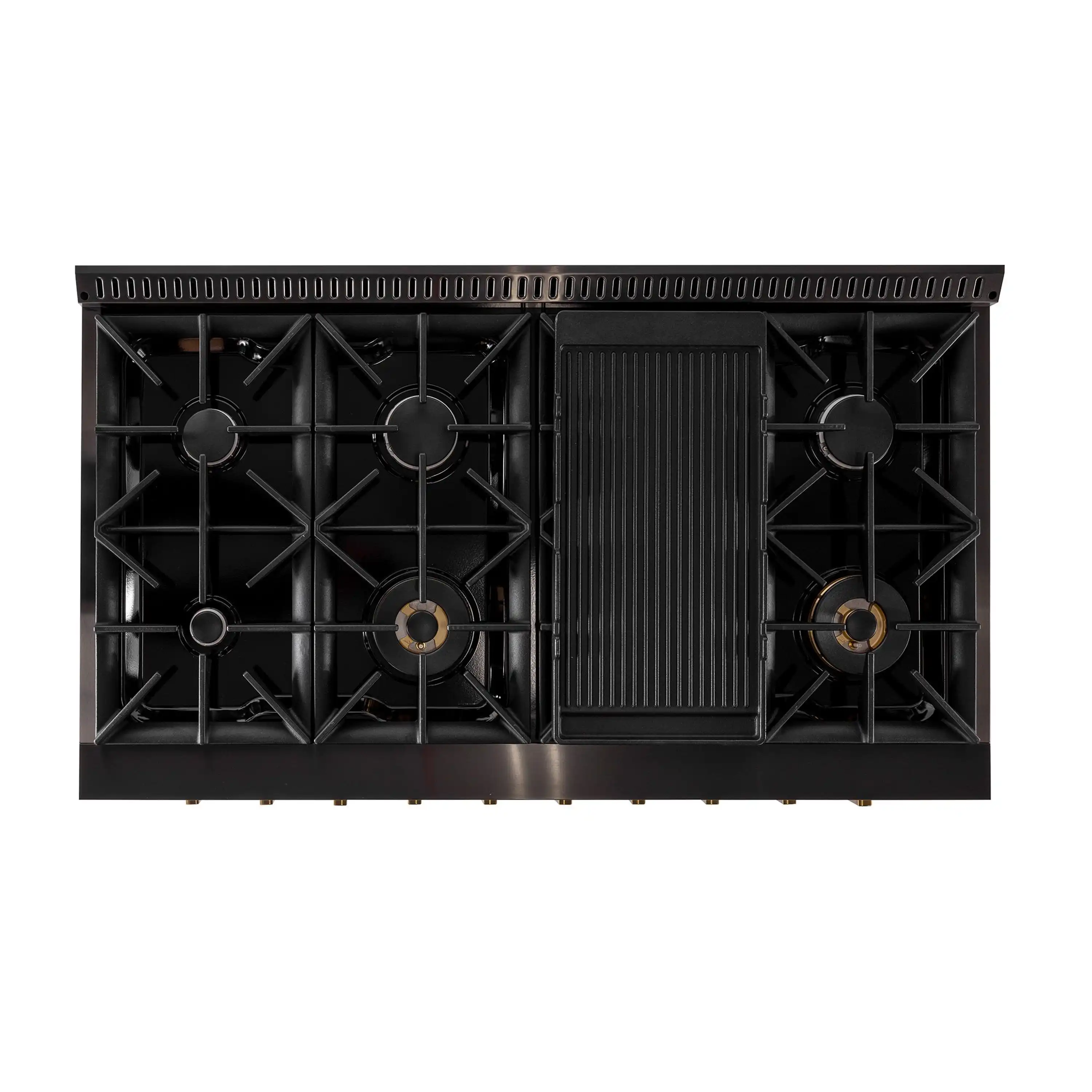Kucht Horus 48-Inch Dual Fuel Range in Propane Gas with  6.7 cu. ft. Electric Oven & 8 Gas Burners in Dark Titanium Stainless Steel with Digital Thermostat (KXD48/LP) - Image 8