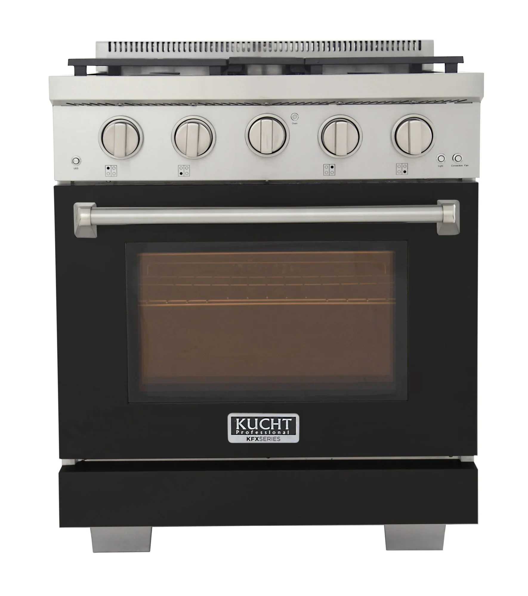 Kucht Professional 30-Inch 4.2 cu. ft. Propane Gas Range in Black with True Simmer Burners (KFX3000X/LP-BK) - Image 2