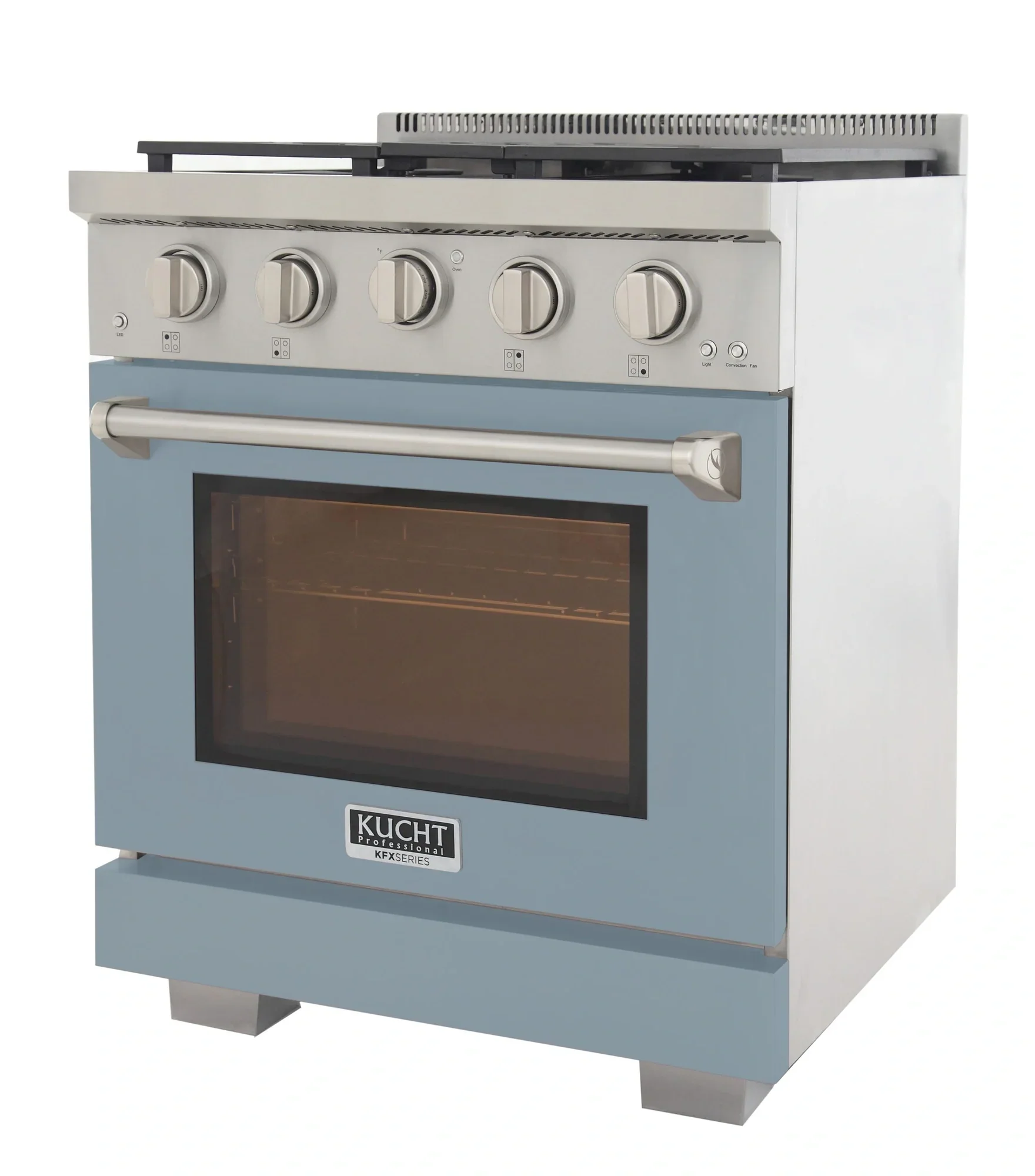 Kucht Professional 30-Inch 4.2 cu. ft. Propane Gas Range in Light Blue with True Simmer Burners (KFX3000X/LP-LB) - Image 3