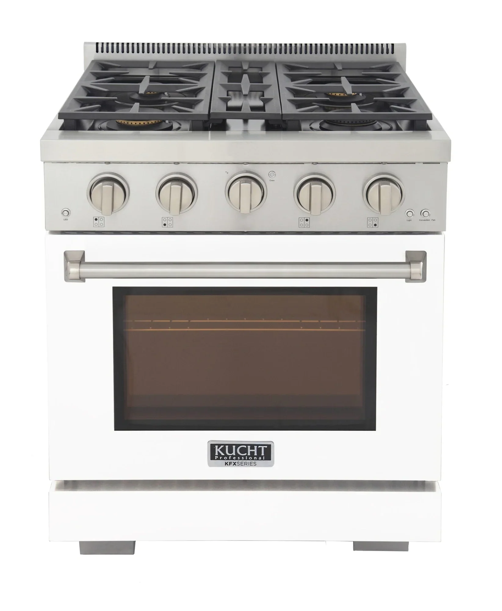 Kucht Professional 30-Inch 4.2 cu. ft. Propane Gas Range in White with True Simmer Burners (KFX3000X/LP-W) - Image 2