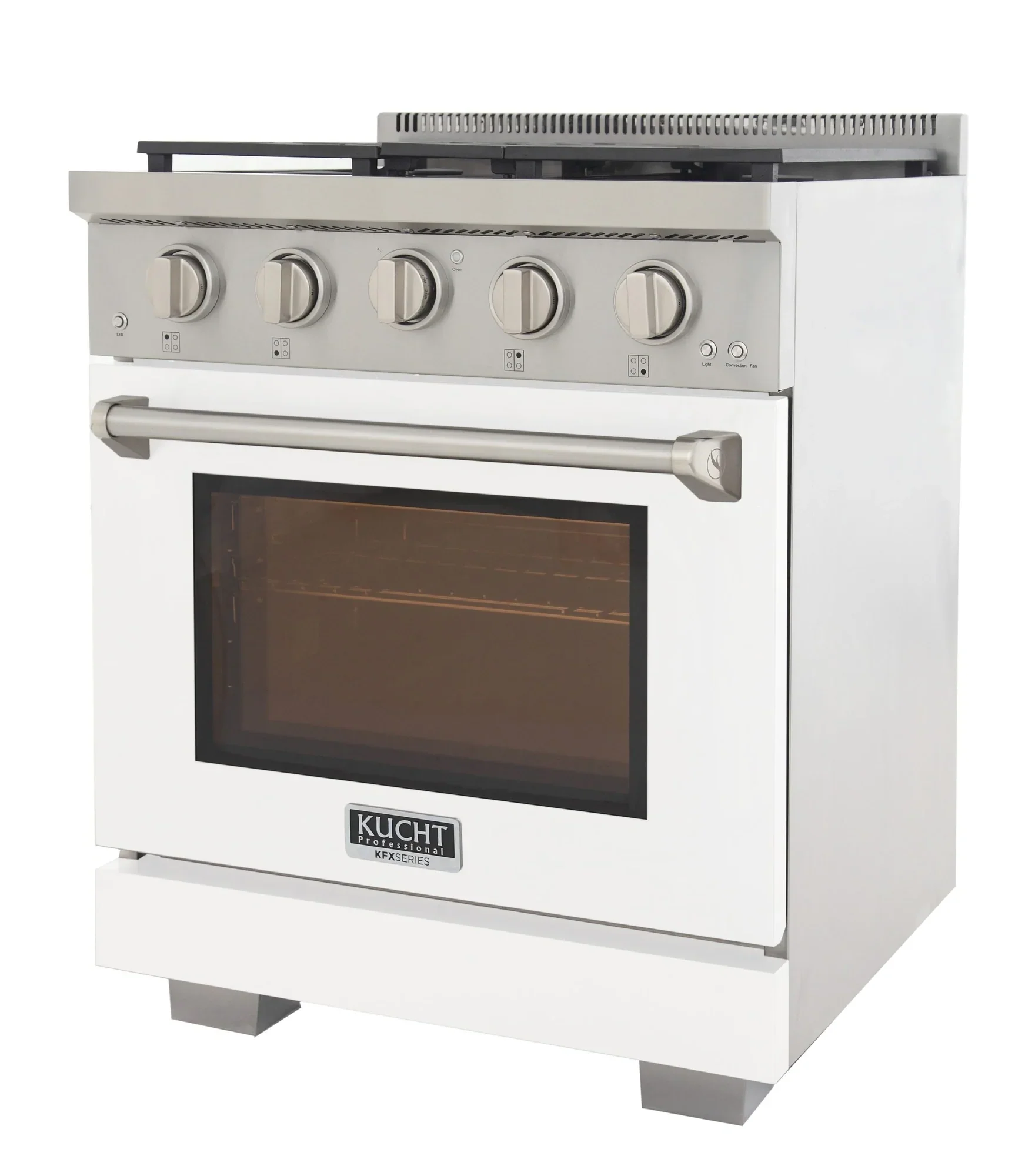 Kucht Professional 30-Inch 4.2 cu. ft. Propane Gas Range in White with True Simmer Burners (KFX3000X/LP-W) - Image 3