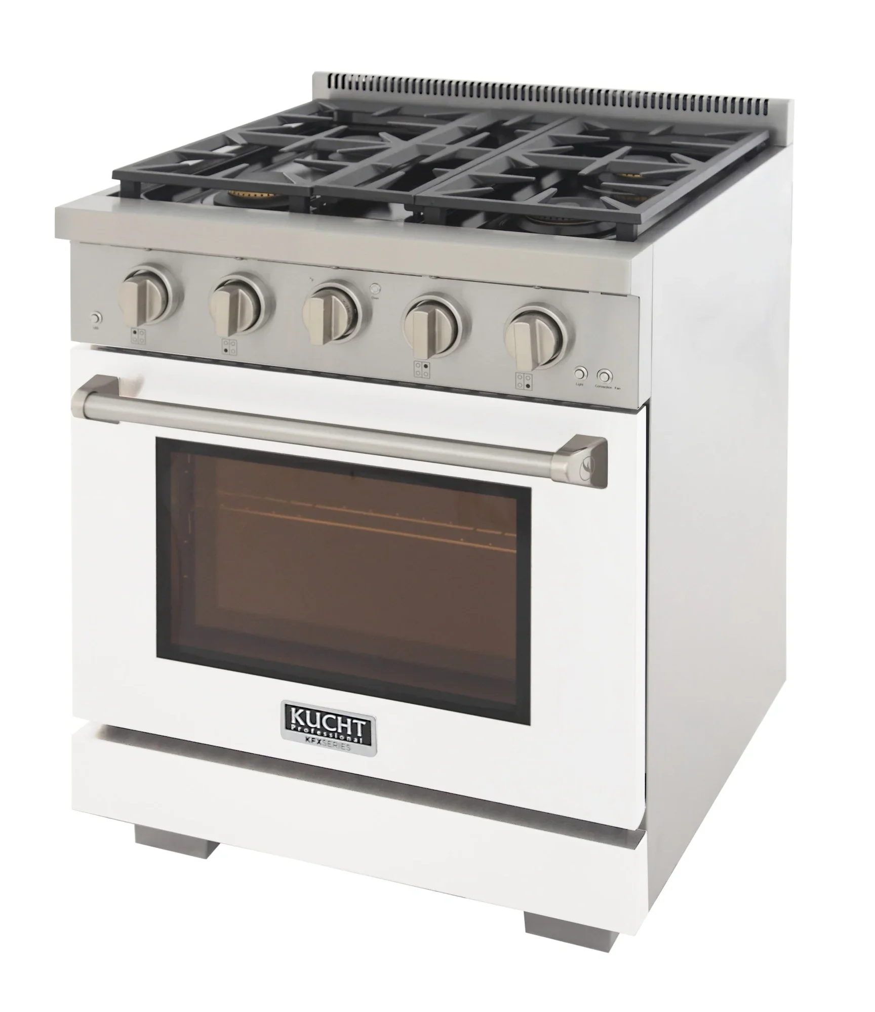 Kucht Professional 30-Inch 4.2 cu. ft. Propane Gas Range in White with True Simmer Burners (KFX3000X/LP-W) - Image 4