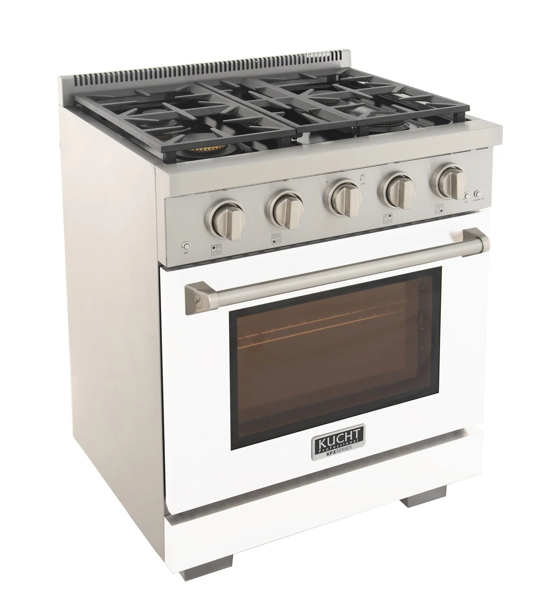 Kucht Professional 30-Inch 4.2 cu. ft. Propane Gas Range in White with True Simmer Burners (KFX3000X/LP-W) - Image 6