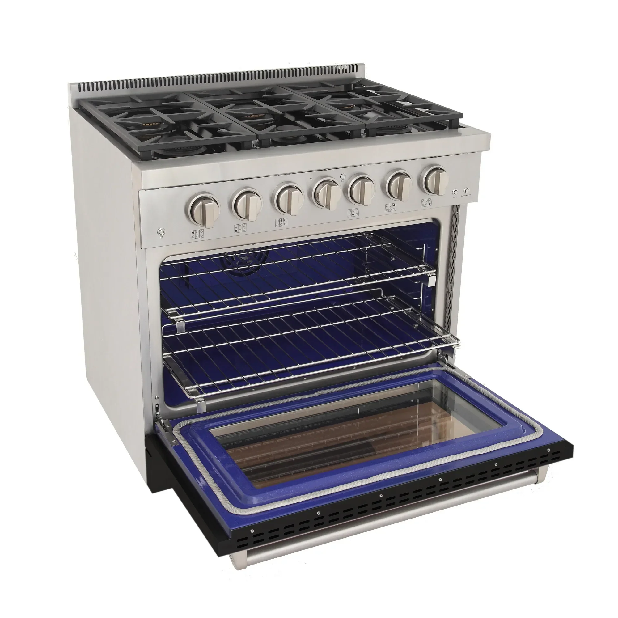 Kucht Professional 36-Inch 5.2 cu. ft. Propane Gas Range in Black with True Simmer Burners (KFX3600X/LP-BK) - Image 7
