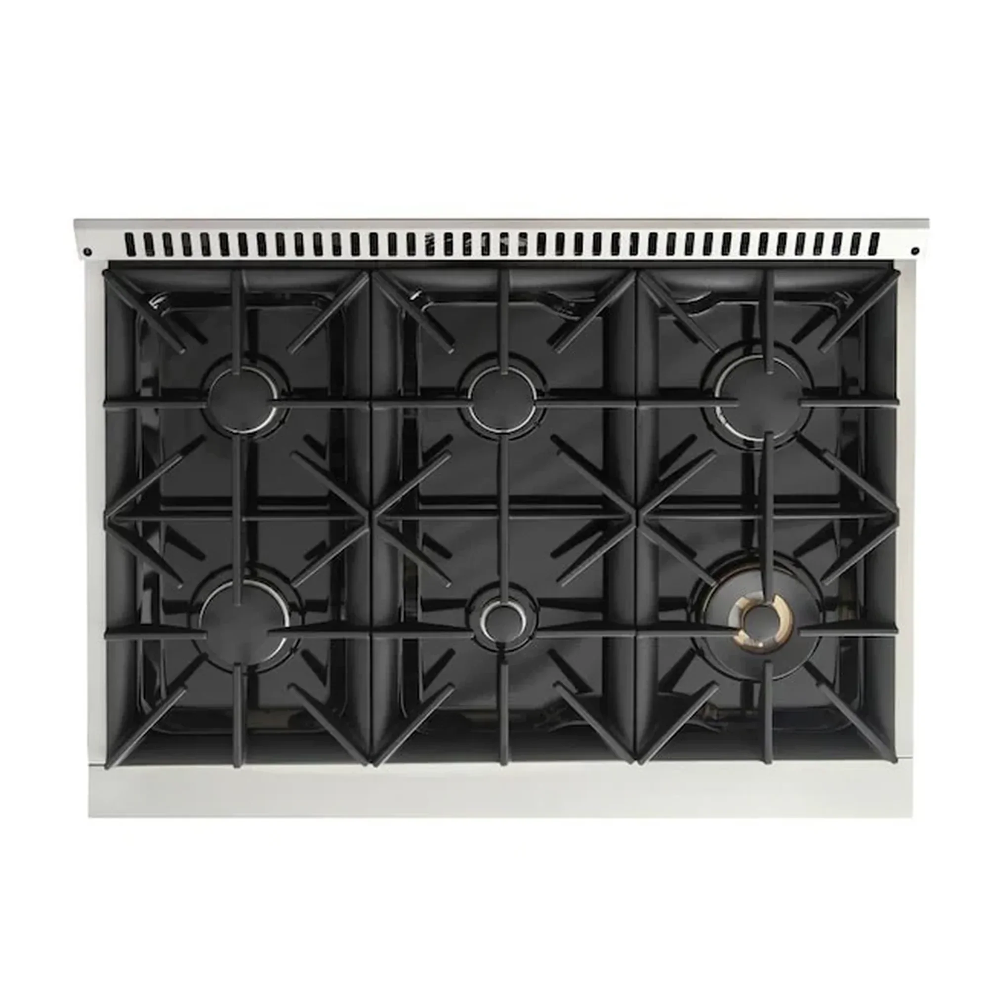 Kucht Professional 36-Inch 5.2 cu ft. Propane Gas Range in Cement Gray with Silver Accents (KNG361/LP-GR) - Image 9