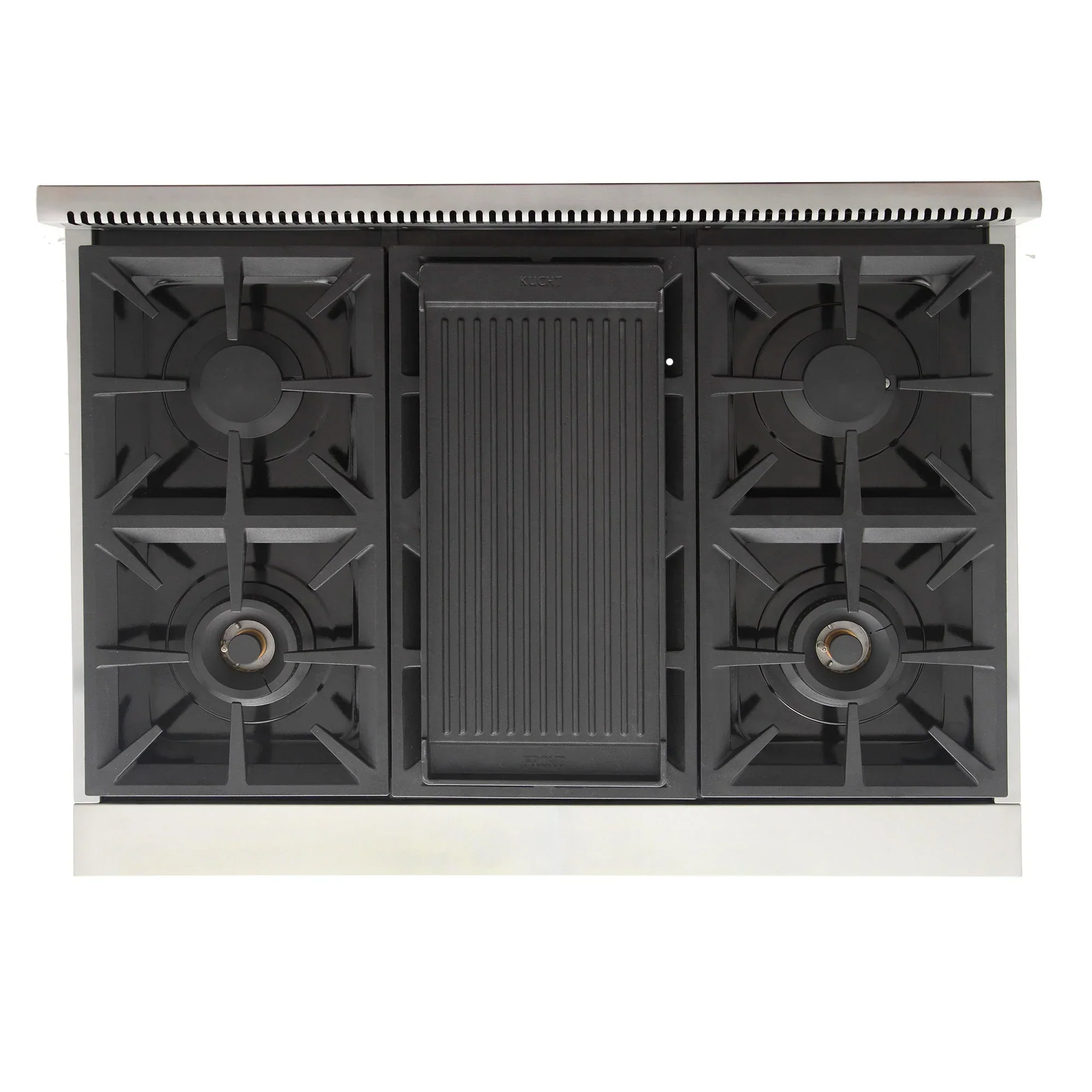 Kucht Professional 36-Inch 5.2 cu. ft. Propane Gas Range in Olive Green with Silver Accents (KFX360/LP-G) - Image 5