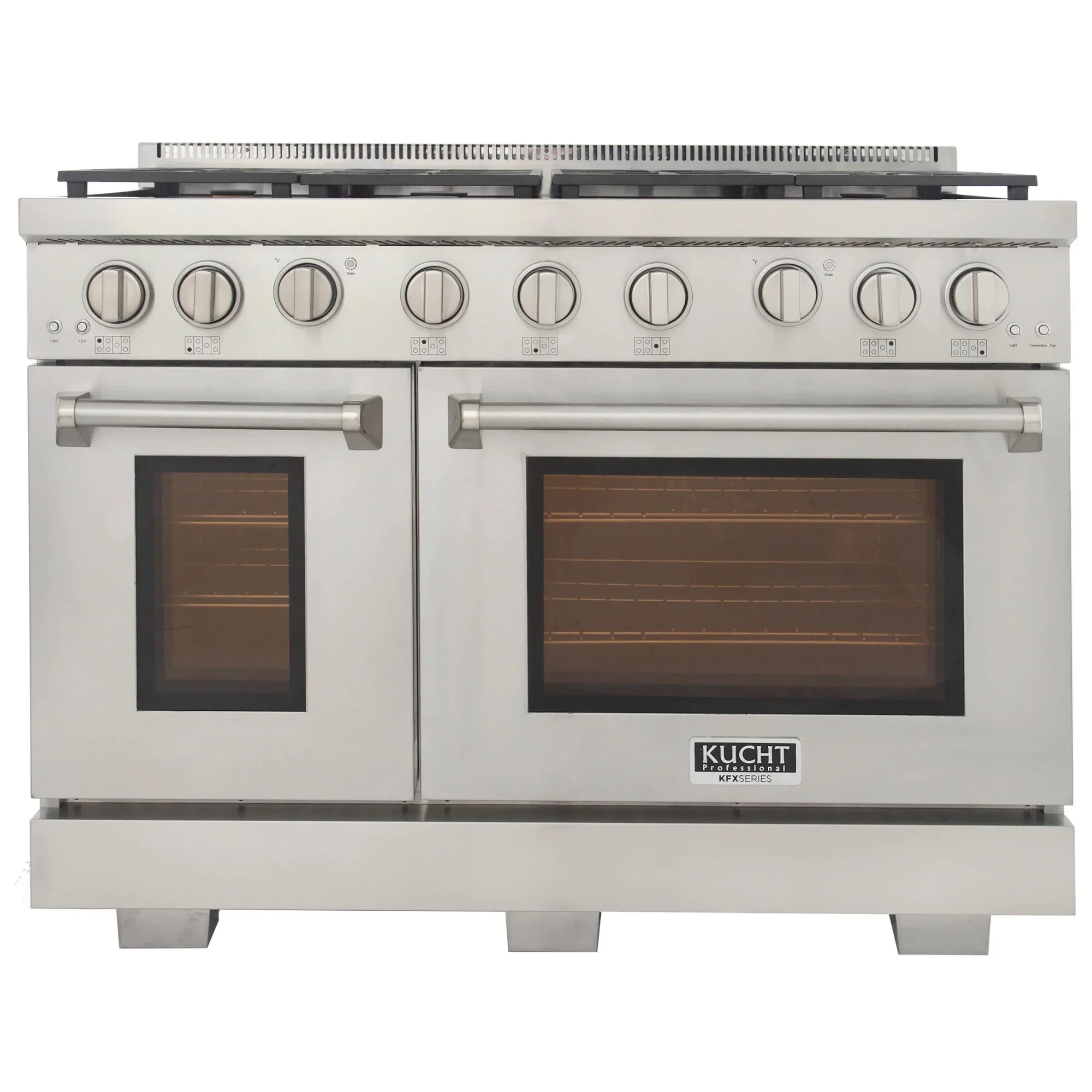 Kucht Professional 48-Inch 6.7 cu. ft. Propane Gas Range in Stainless Steel with True Simmer Burners (KFX4800X/LP-S) - Image 2