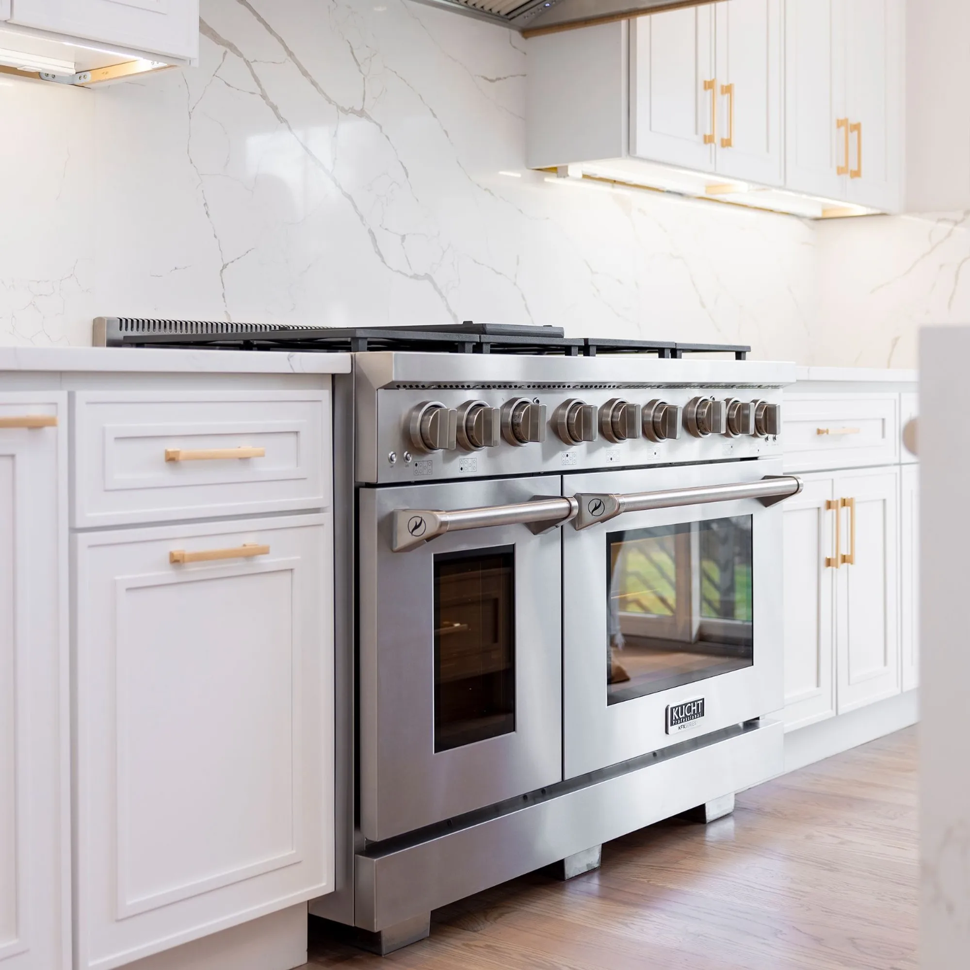 Kucht Professional 48-Inch 6.7 cu. ft. Propane Gas Range in Stainless Steel with True Simmer Burners (KFX4800X/LP-S) - Image 3