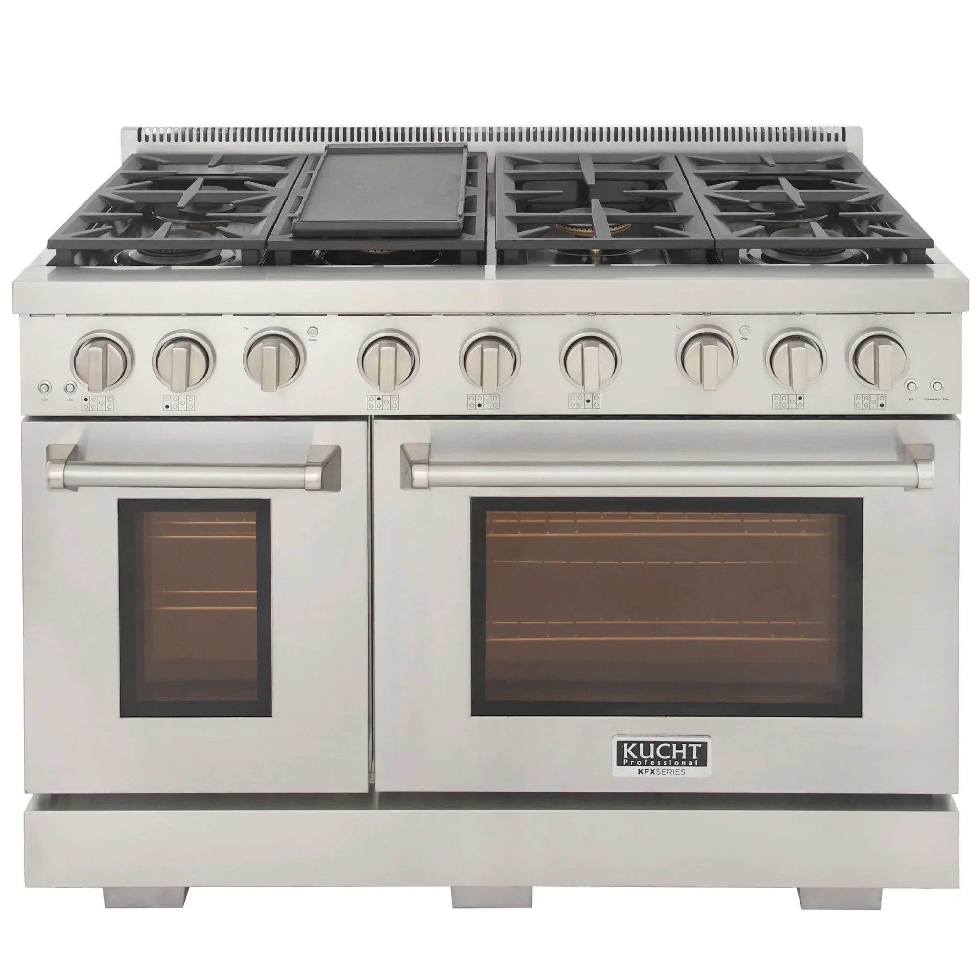 Kucht Professional 48-Inch 6.7 cu. ft. Propane Gas Range in Stainless Steel with True Simmer Burners (KFX4800X/LP-S) - Image 6