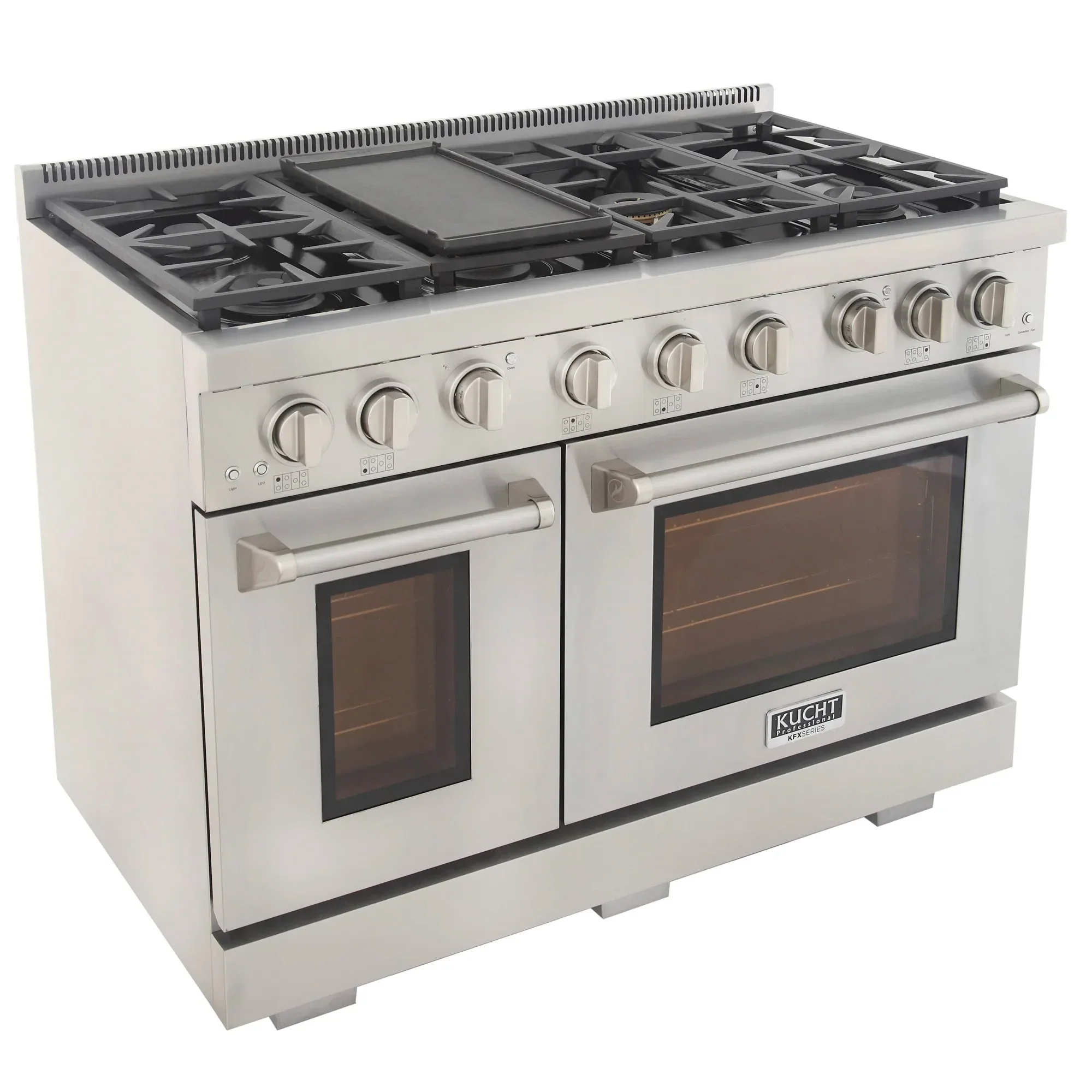 Kucht Professional 48-Inch 6.7 cu. ft. Propane Gas Range in Stainless Steel with True Simmer Burners (KFX4800X/LP-S) - Image 8