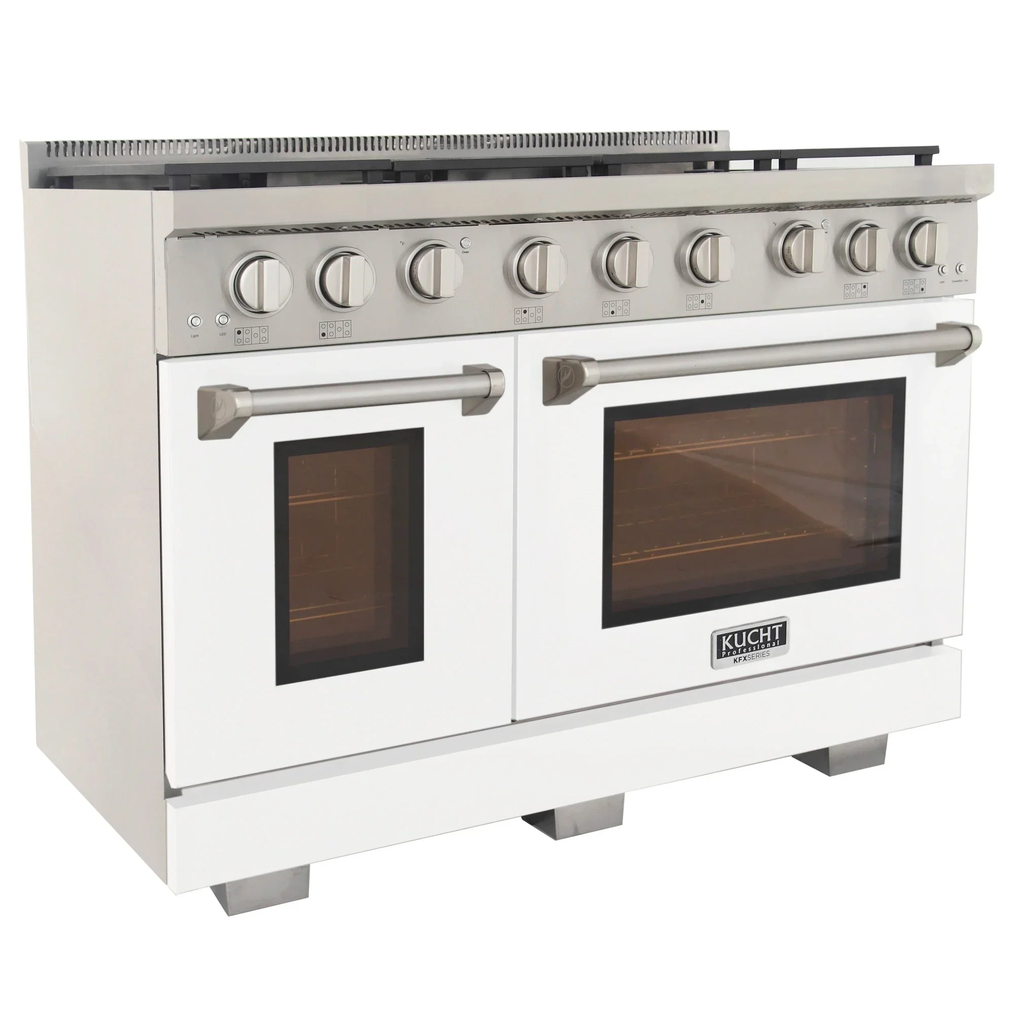 Kucht Professional 48-Inch 6.7 cu. ft. Propane Gas Range in White with True Simmer Burners (KFX4800X/LP-W) - Image 5