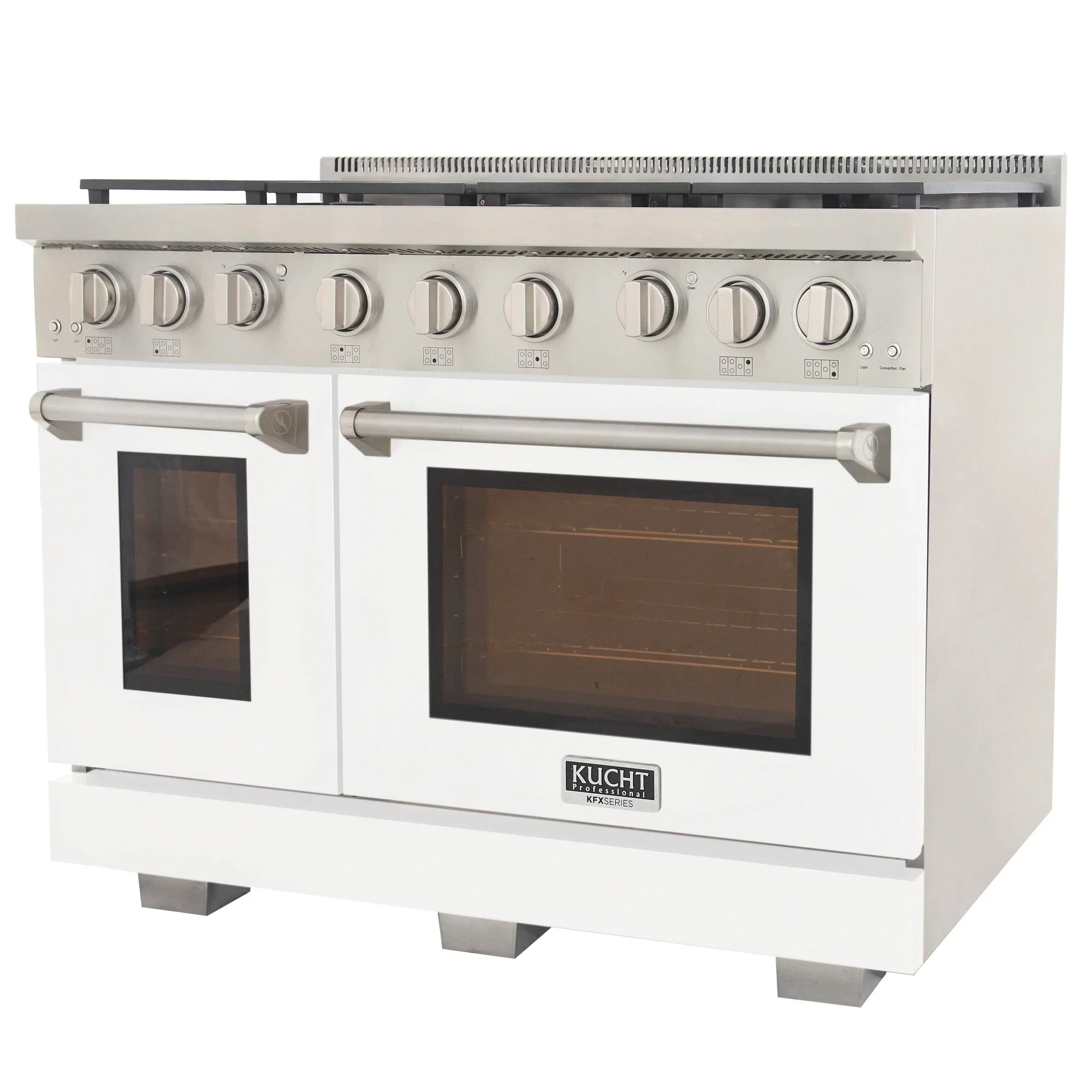 Kucht Professional 48-Inch 6.7 cu. ft. Propane Gas Range in White with True Simmer Burners (KFX4800X/LP-W) - Image 6