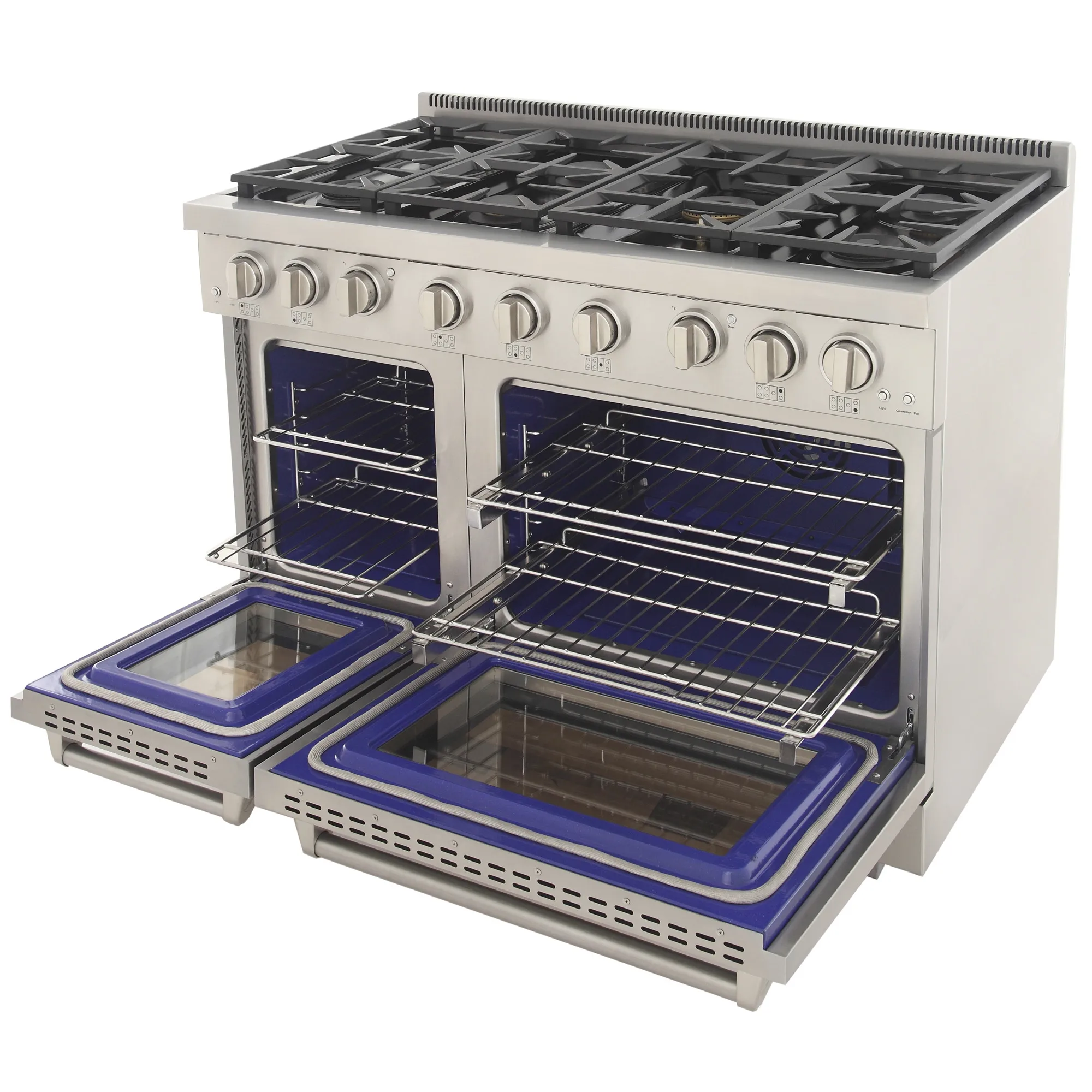 Kucht Professional 48-Inch 6.7 cu. ft. Propane Gas Range in White with True Simmer Burners (KFX4800X/LP-W) - Image 7