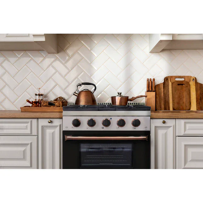Kucht Signature 30-Inch Pro-Style Dual Fuel Range with Propane Gas in Stainless Steel with Black Oven Door & Rose Gold Accents (KDF302/LP-K-ROSE) - Image 2