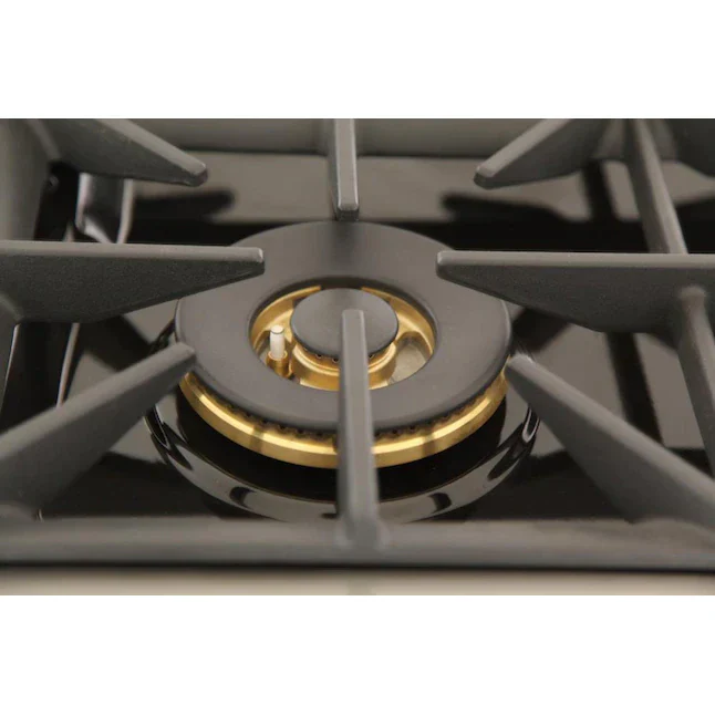 Kucht Signature 36-Inch Propane Gas Range with Convection Oven in White with White Knob & Rose Gold H&le (KNG361/LP-W-ROSE) - Image 5