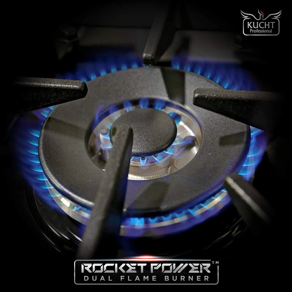 Kucht Signature 48-Inch 6.7 cu ft. Propane Gas Range with Black Door & Rose Gold Accents (KNG481/LP-K-ROSE) - Image 10