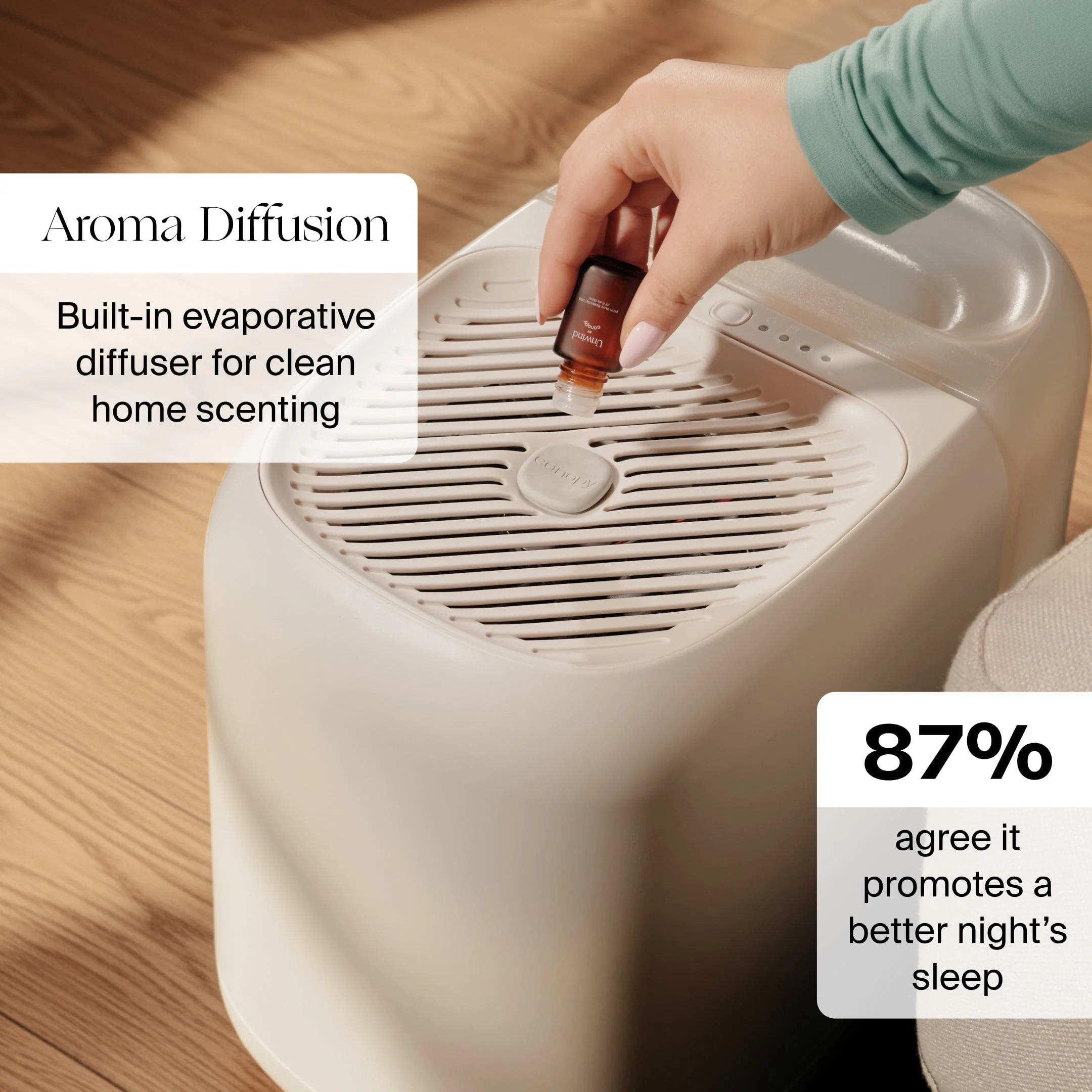 Canopy Large Room Humidifier with Aroma Diffuser and UV Light - Image 8