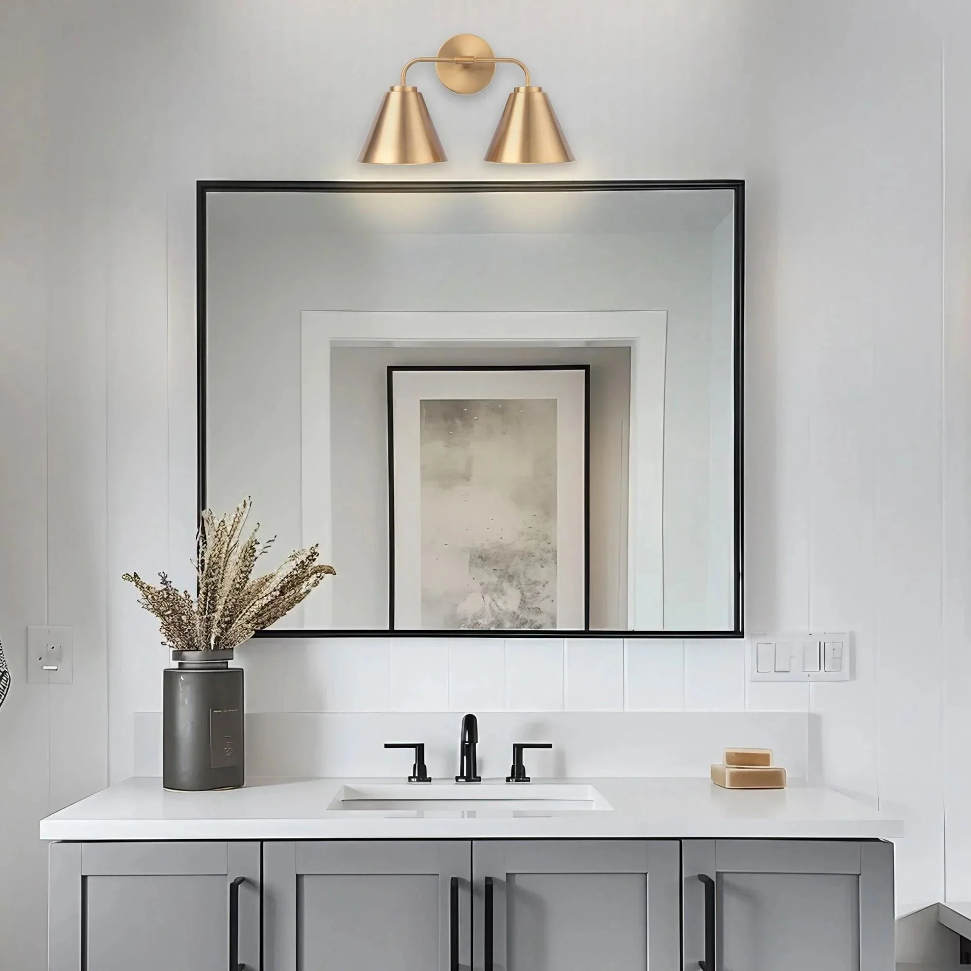 Parrot Uncle Loft Lantern Modern 2-Light Vanity Light - Image 2