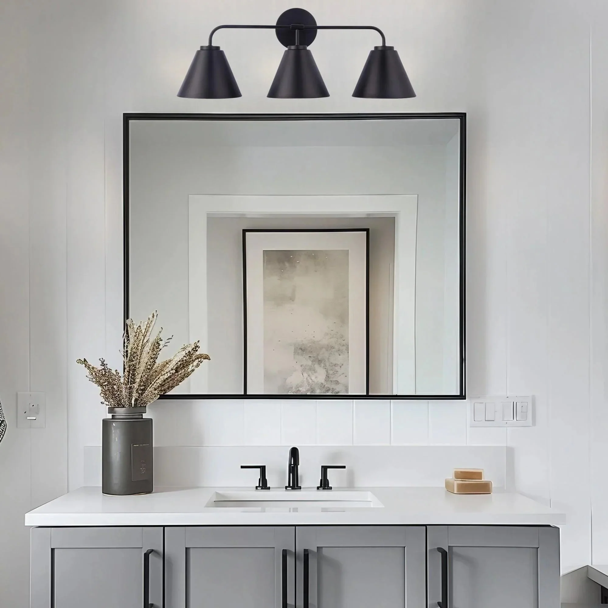 Parrot Uncle Loft Lantern Modern 3-Light Vanity Light - Image 5