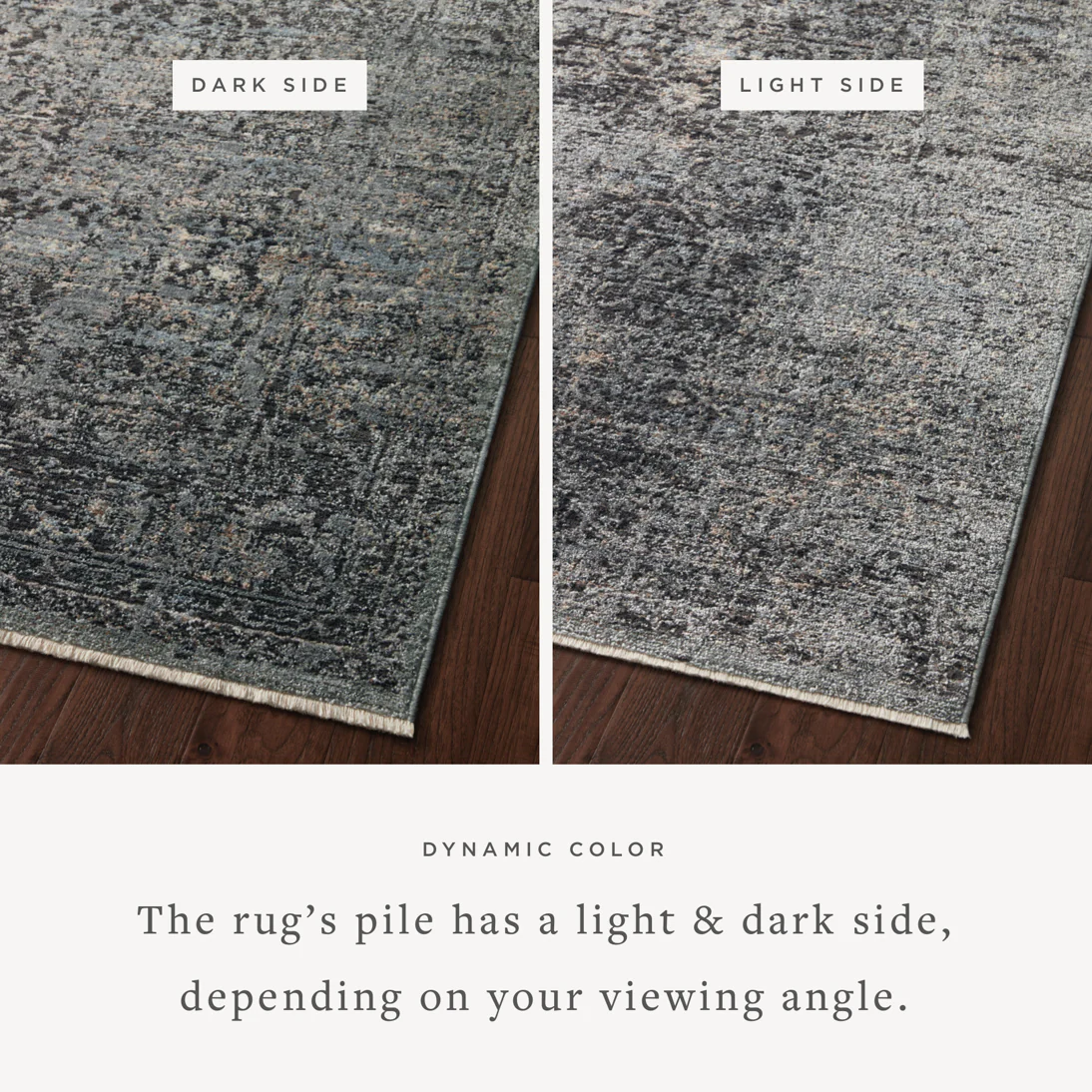 Loloi Accent Rug 3' 7" x 5' 7" in Charcoal and Mist (SNN-07) - Image 4