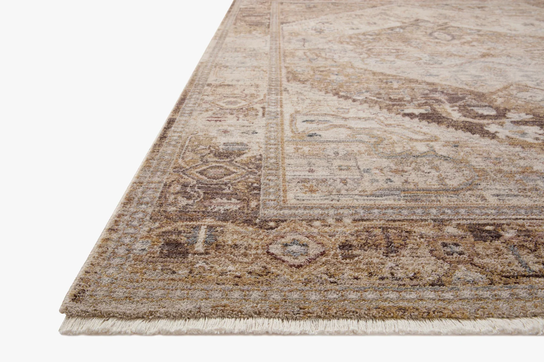 Loloi Accent Rug 4' x 5' 7" in Natural and Mocha (LYR-07) - Image 5