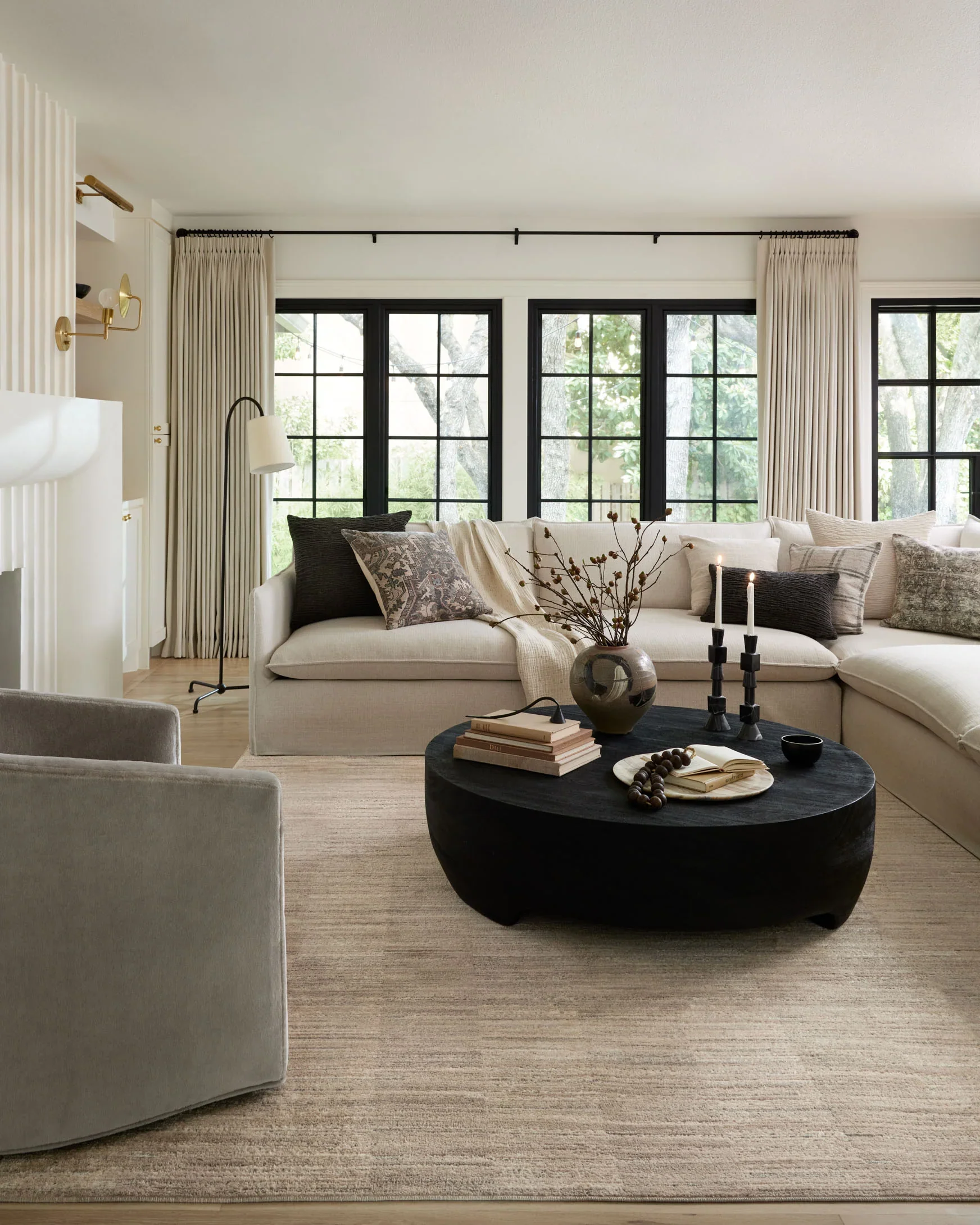 Loloi Arden Contemporary in Natural and Pebble 2' 6" x 10' Runner Rug (ARD-01) - Image 2