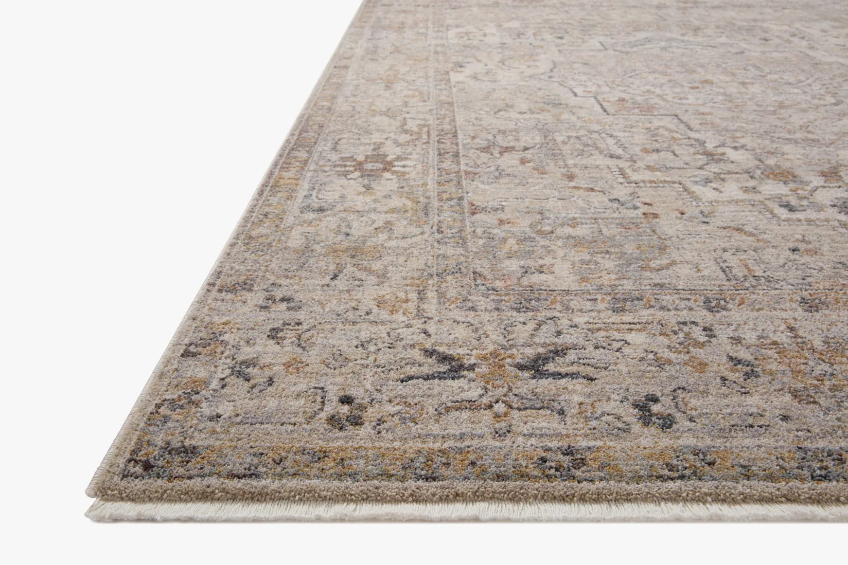 Loloi Area Rug 11' 6" x 15' 7" in Natural and Gold (LYR-06) - Image 3