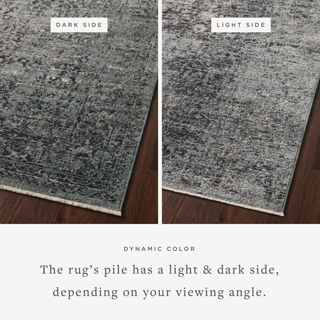 Loloi Area Rug 11' 6" x 15' in Charcoal and Mist (SNN-07) - Image 4